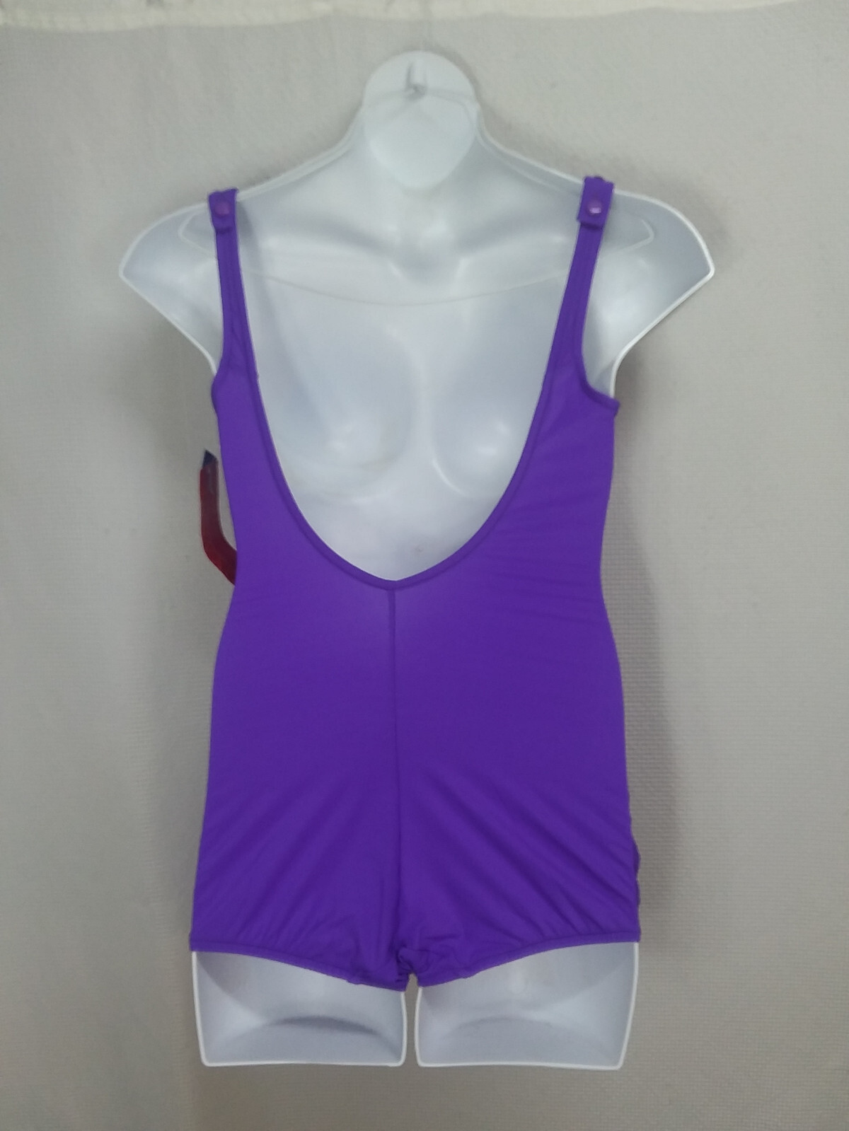 New Vtg Roxanne Purple 1 Piece Swimsuit Size 16 38C Cup Union Made ILGWU Pin Up