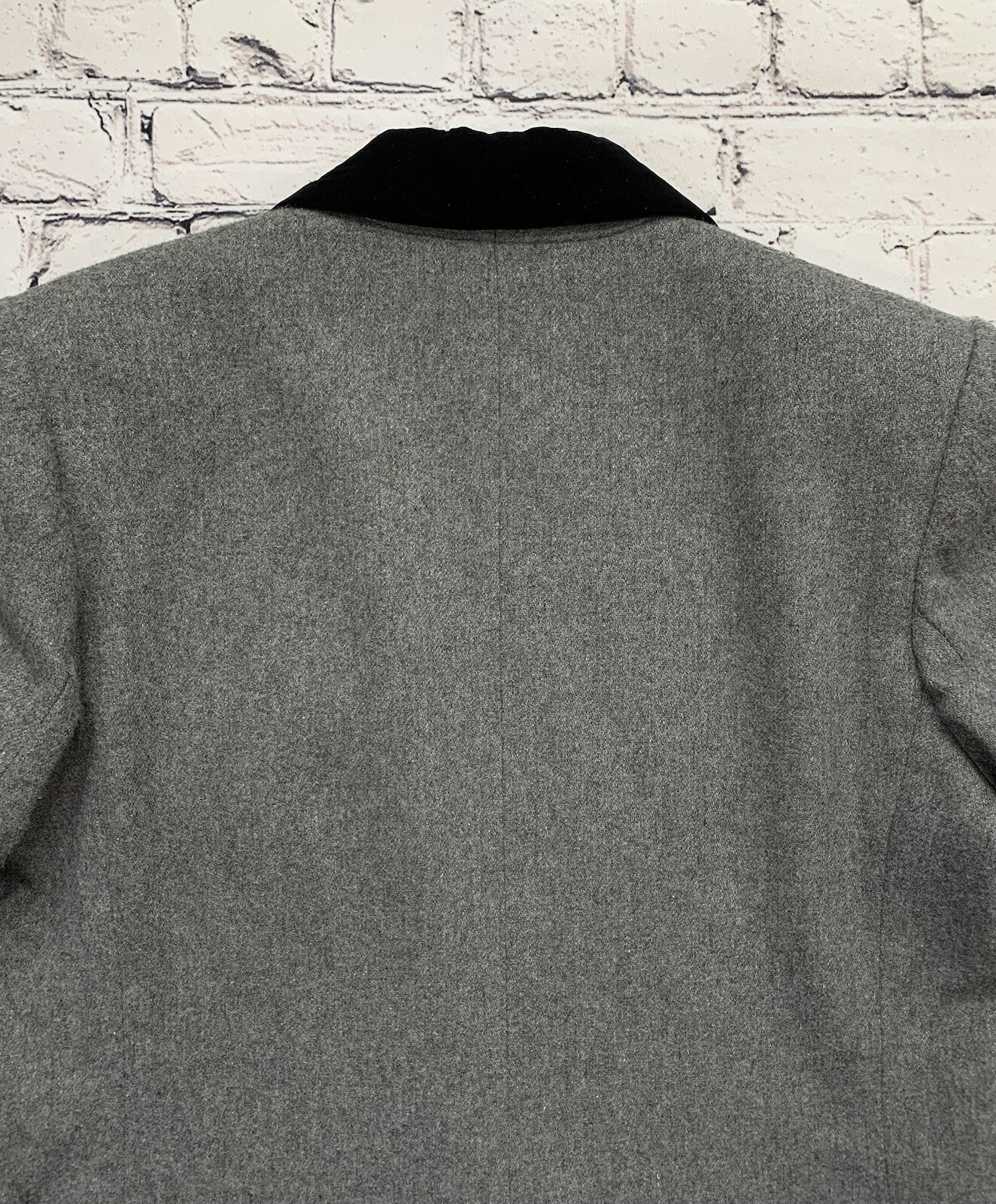 VTG Sasson Women’s Size 8/9 Wool Blend Gray Blazer One Button & Single Breasted