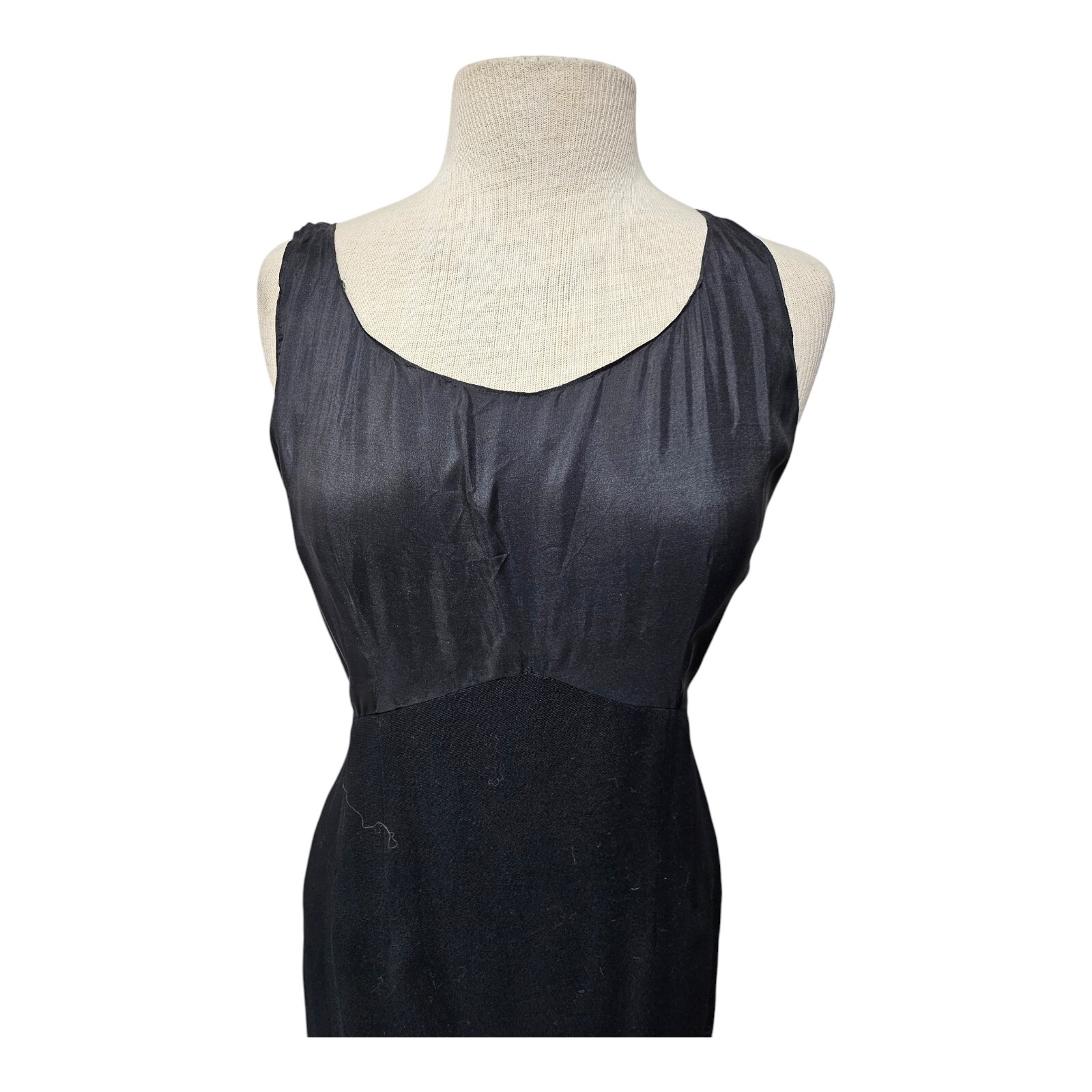 Antique 1920’s 30s Black 2 Piece Shift Dress & Jacket Flapper Style S/M