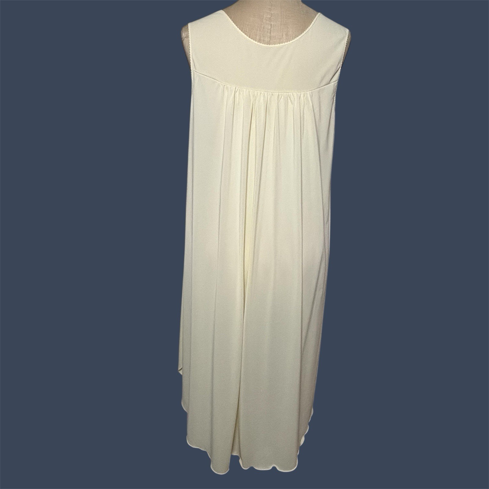 Vintage Shadowline Peignoir Set Nightgown Robe Yellow Lace Medium, Small *READ*