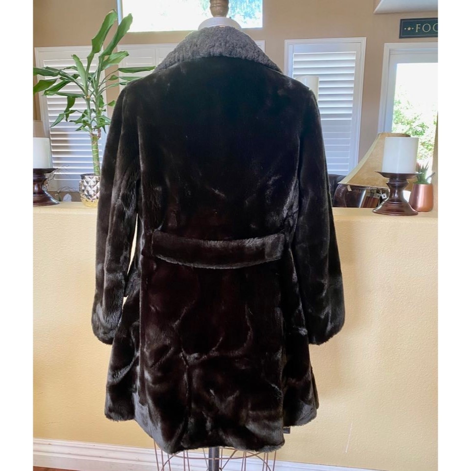 Vintage Borgana Styled By Sportowne Coat Jacket Union Made USA Brown Size 8 M