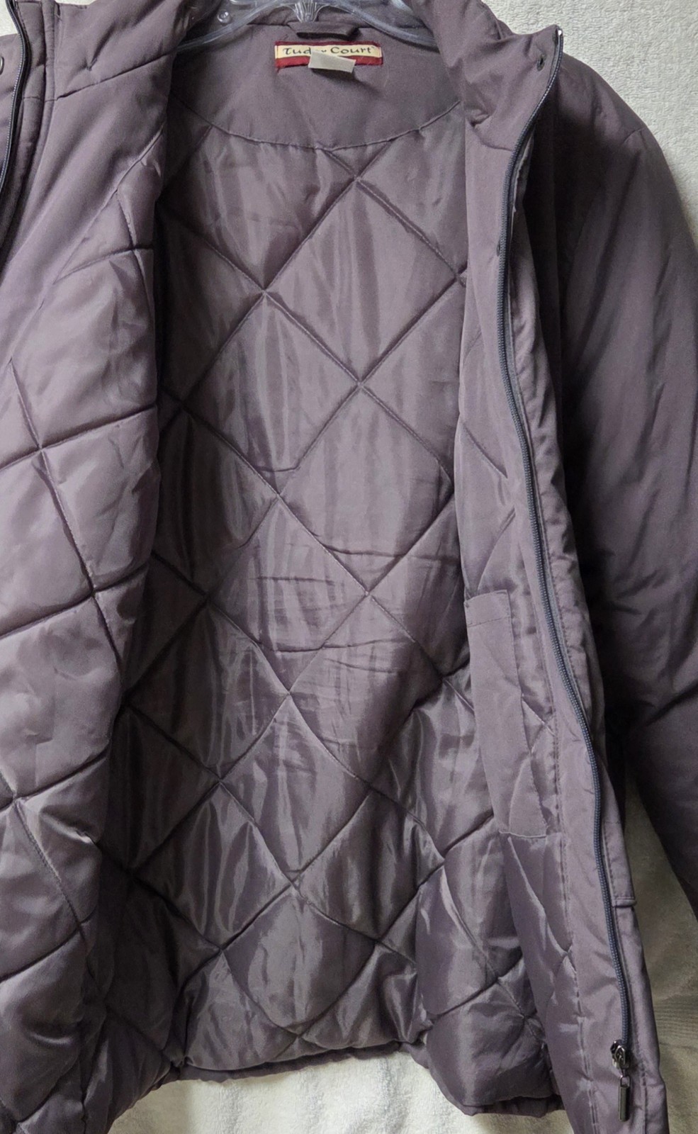 VTG Tudor Court Haband Purple Parka Coat Jacket 1990s Gorpcore Grandmacore Sz XL