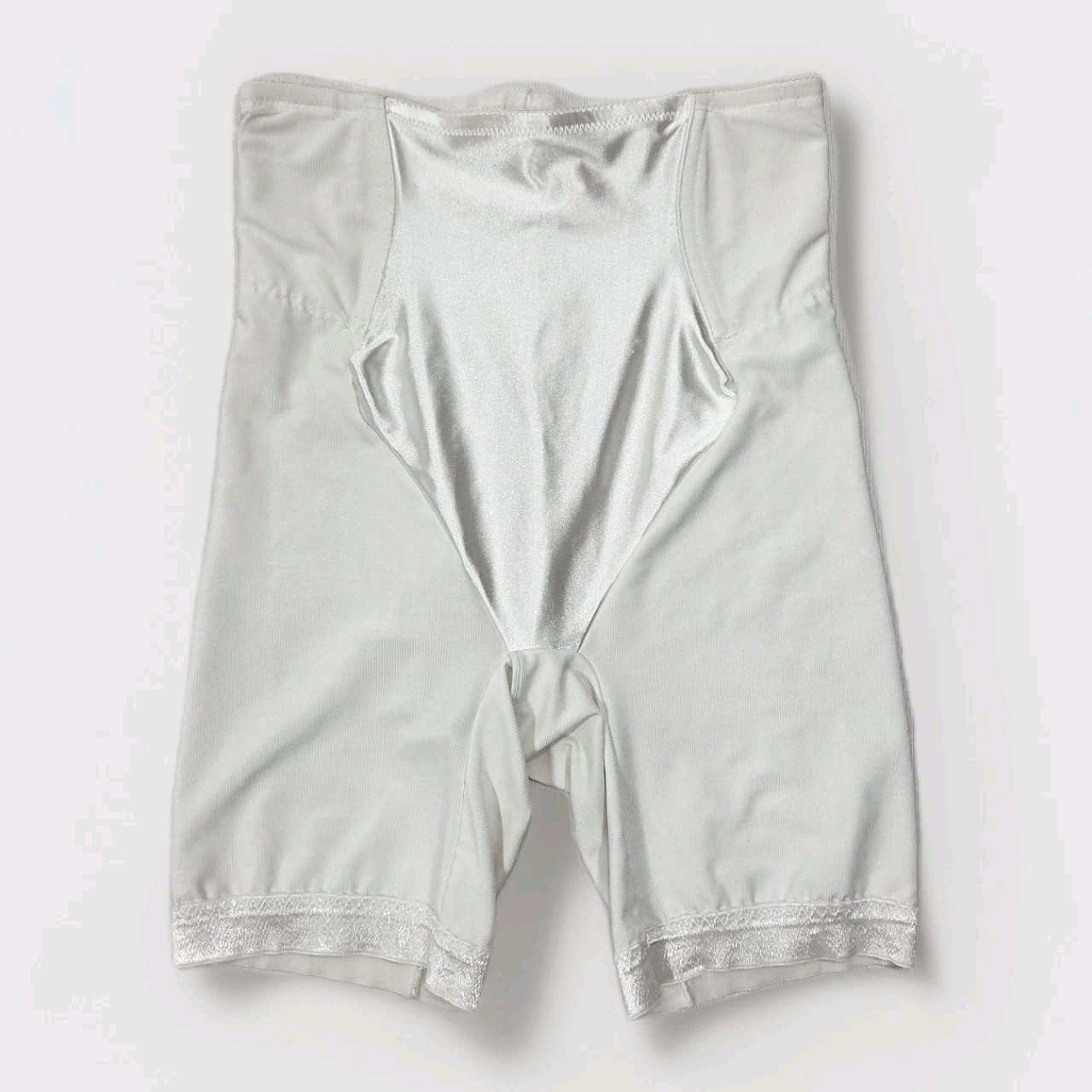SMOOTHIE WAIST ELIMINATOR White Girdle style 4038 leg grip shapewear Large USA