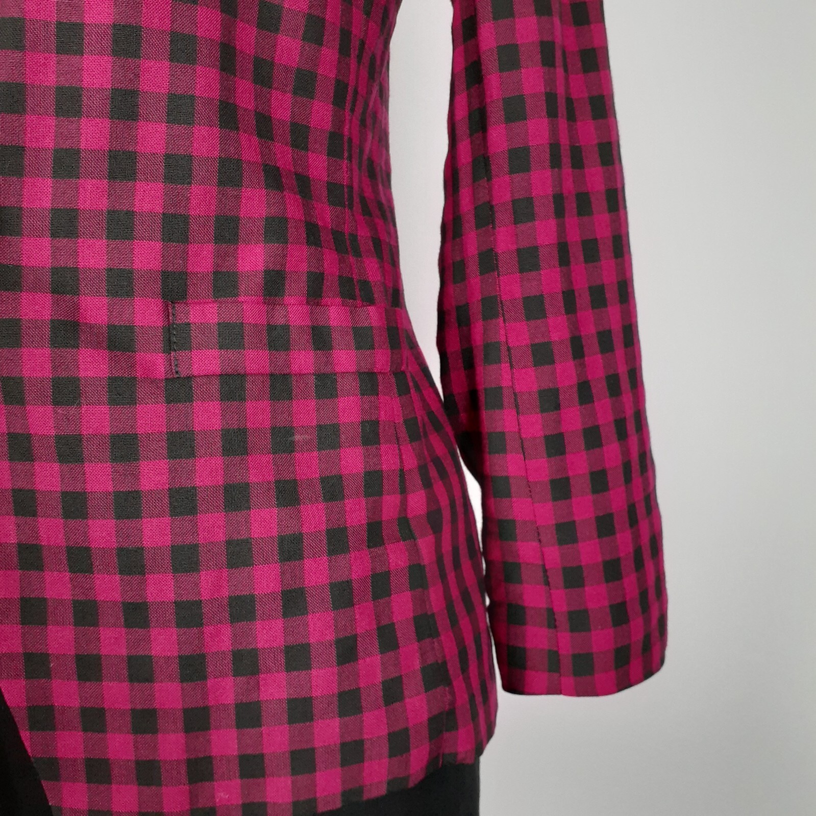 90’s Vintage Bold Gingham Blazer by Stirling Cooper Women’s Suit Jacket Size 4