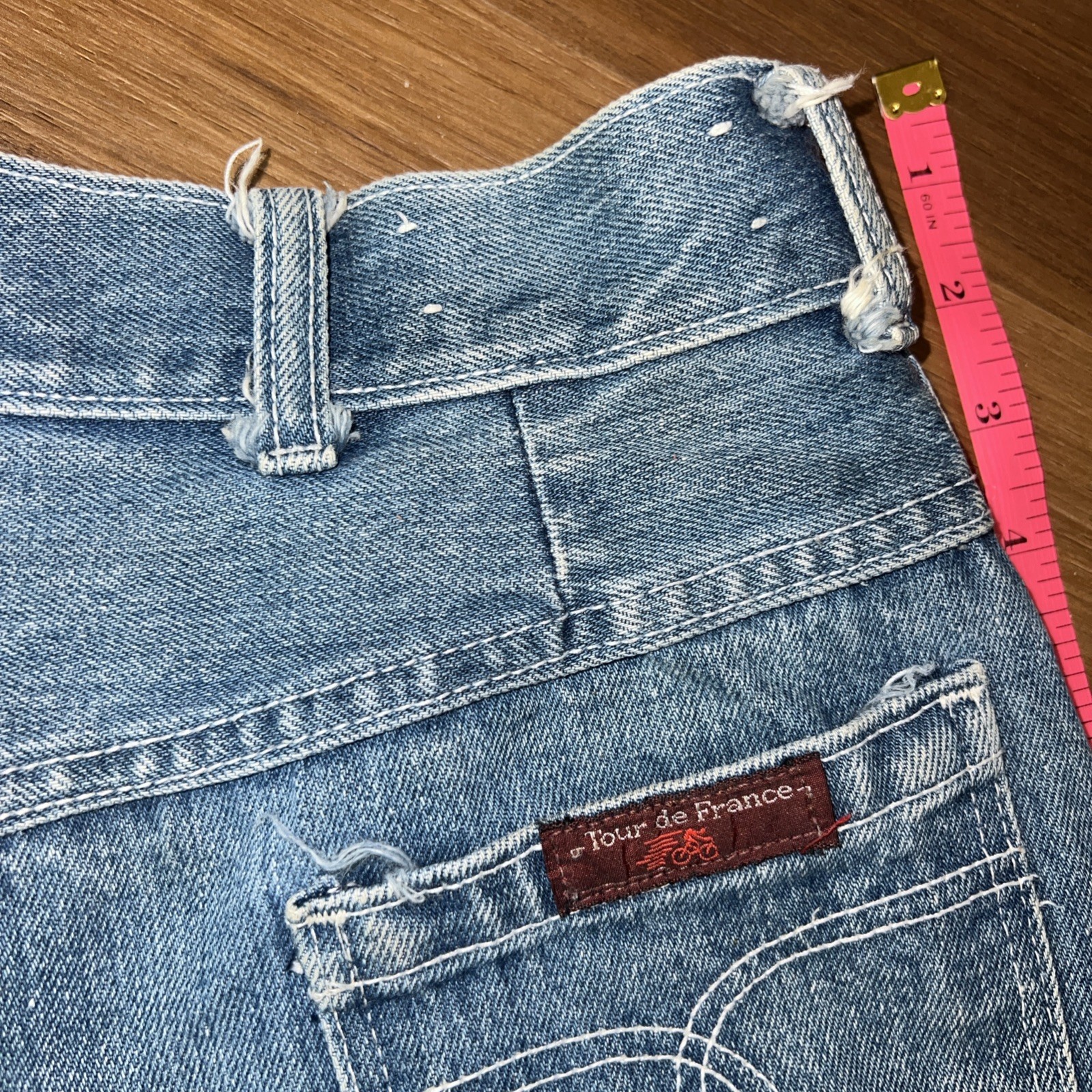 Vintage 70s/80s Women’s Tour De France Dark Denim Jeans Sz 4 High Waisted