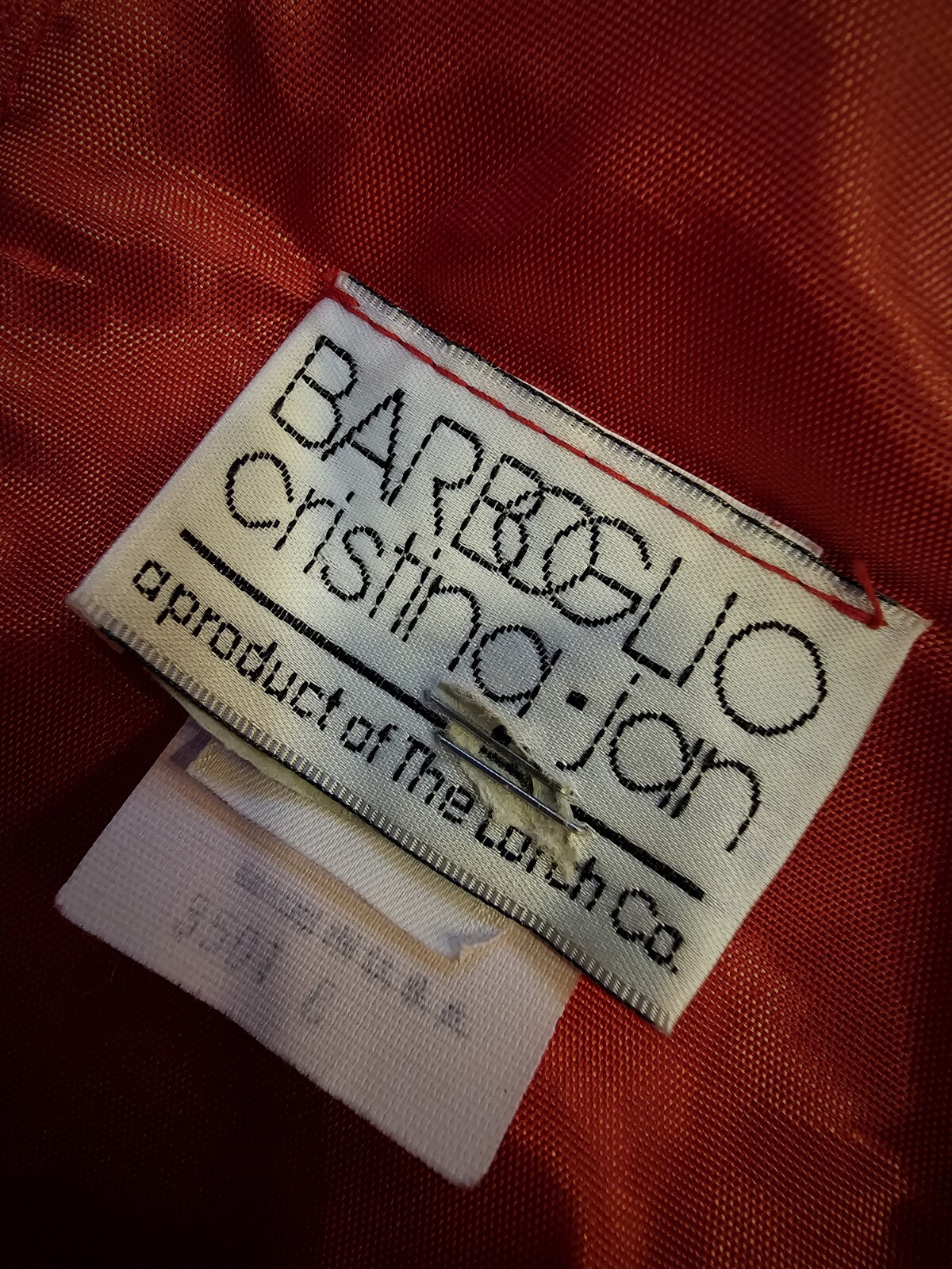 Vintage Barboglio Cristina Jan 80s Red Velvet Dress Size 8 Puffed Sleeves