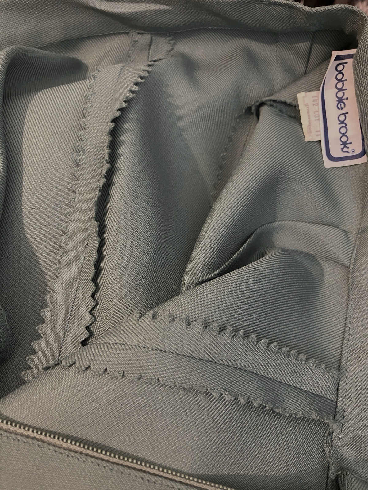 Vintage Bobbie Brooks Womens Pants Size 26×32 ILGWU Sage Green Trousers Business