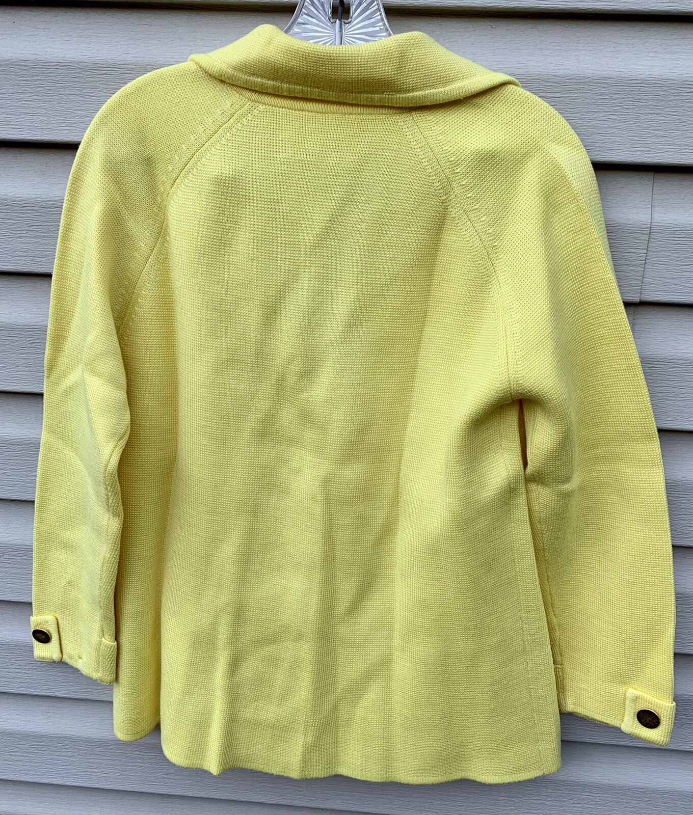 Vintage Woman’s Yellow Le Roy Knitwear Sweater Size Medium