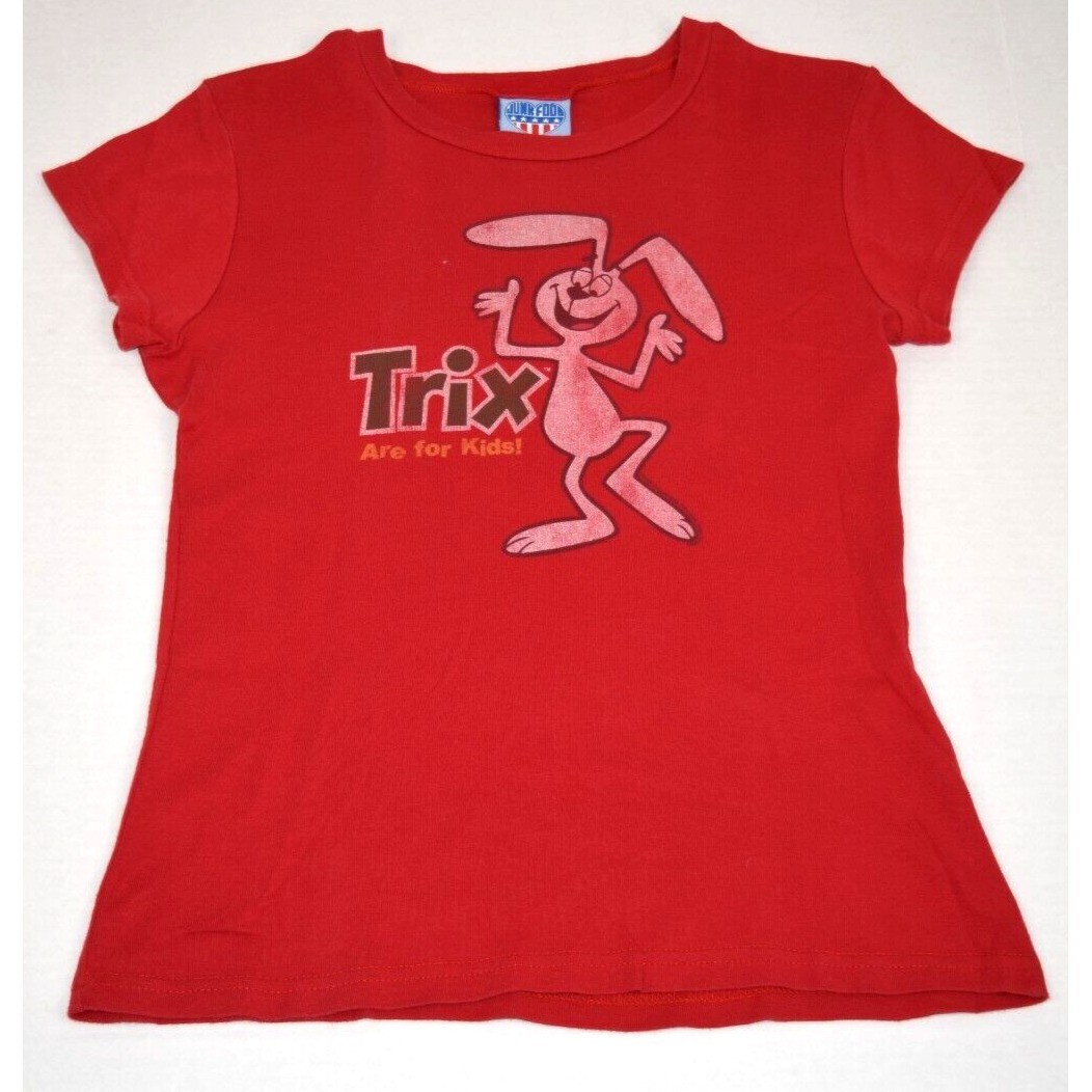Vintage T-Shirt Junk Food Size S/M Y2K Trix are for Kids Rabbit Made USA