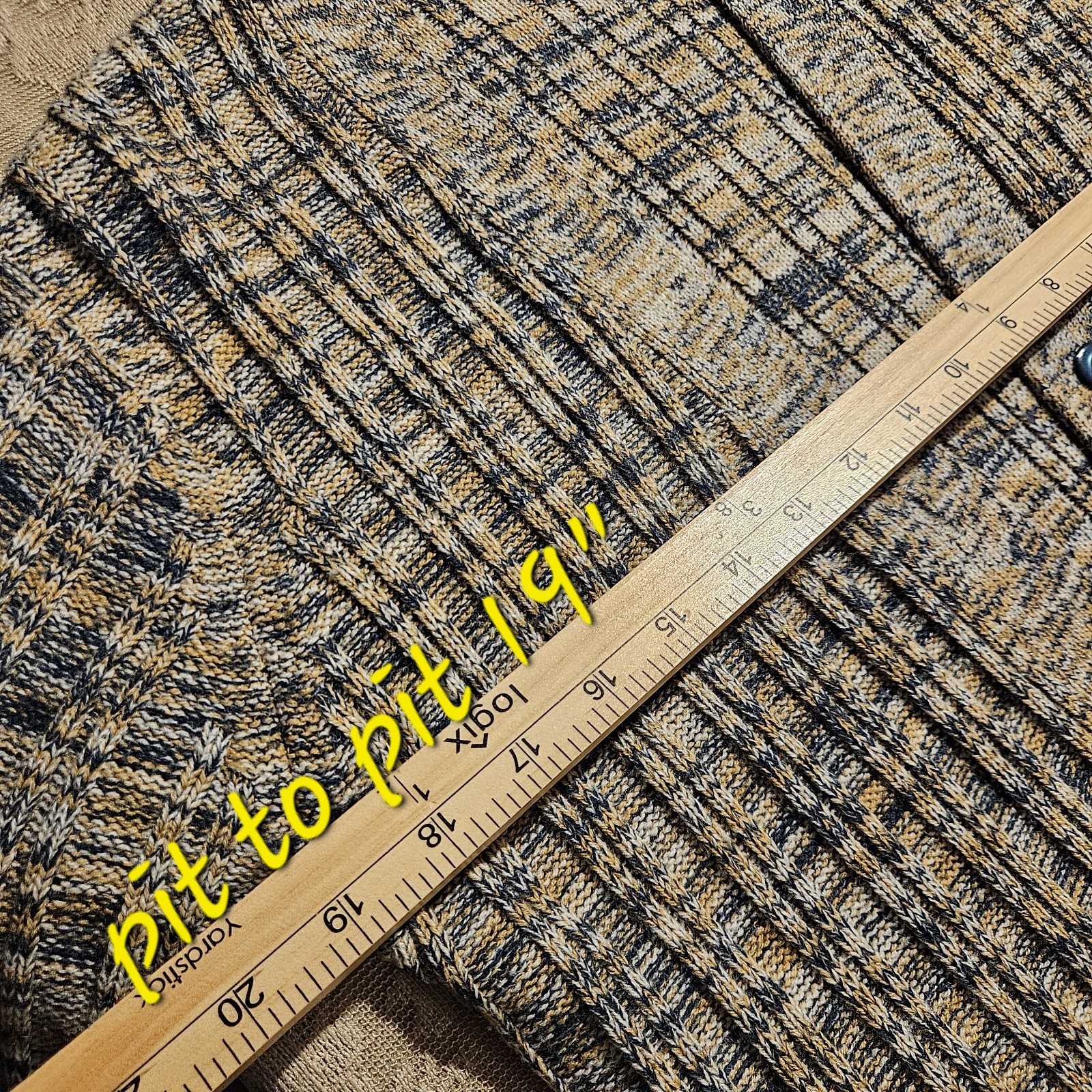 Vtg 70s Fisherman Knit Cardigan OSFM Eclectic Grandpa Grannycore Grunge Retro