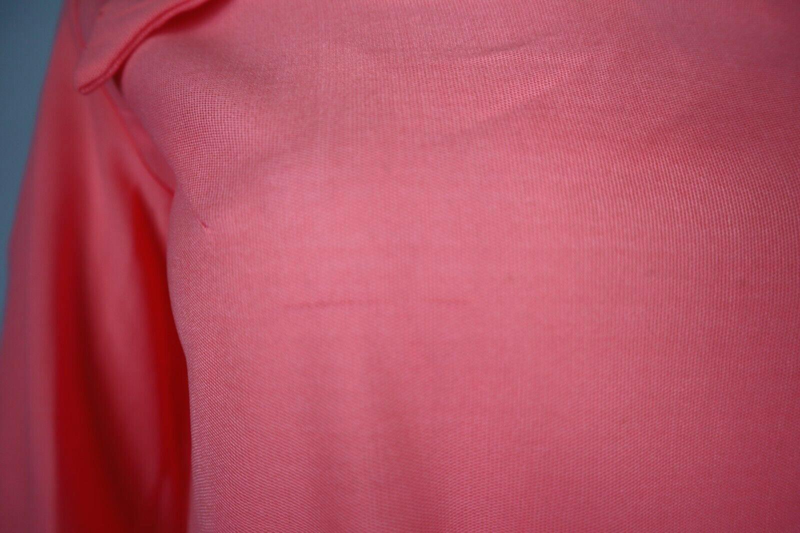 Vintage 1970s 70s Women’s Coral Orange Pink Dress with Belt – Size S