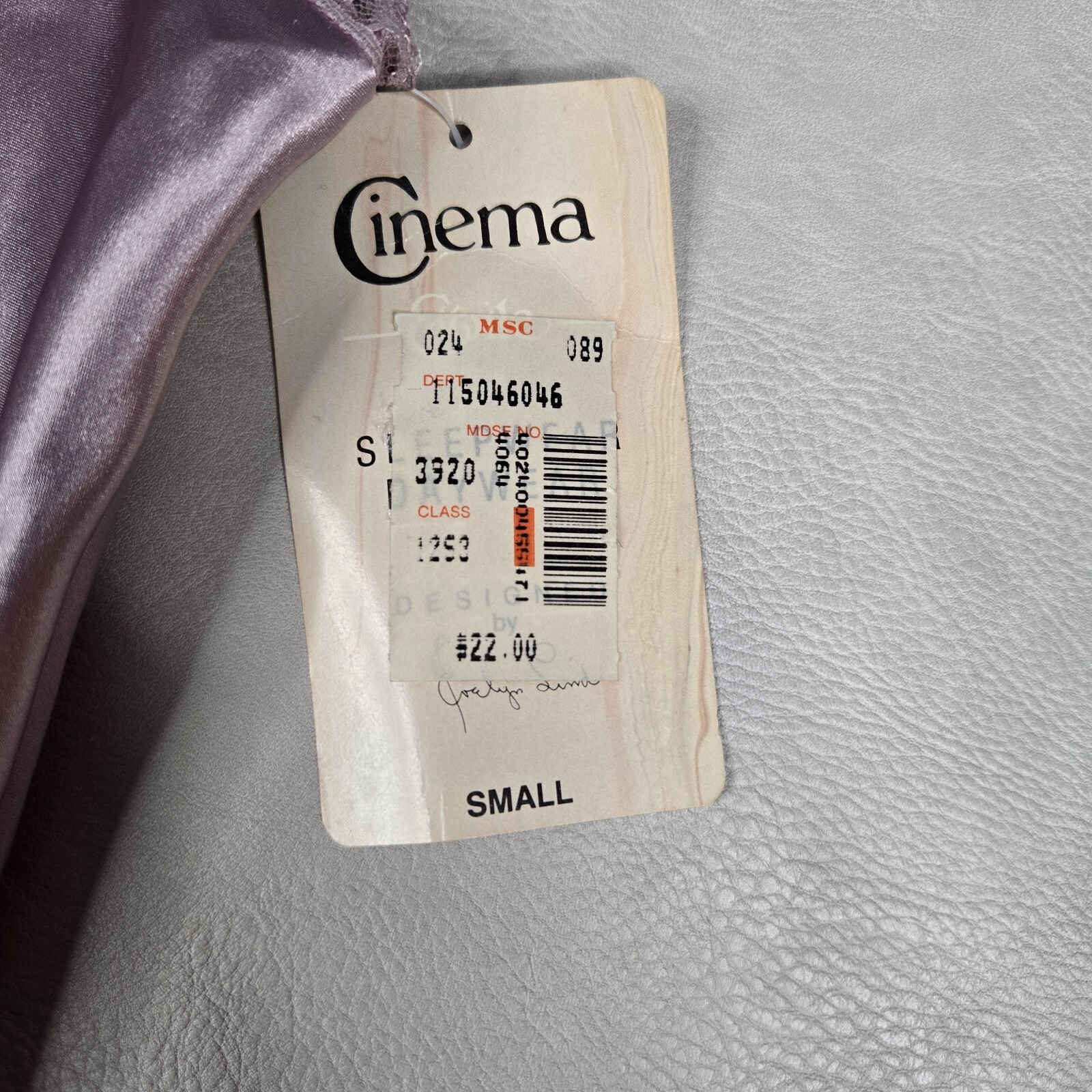 Cinema Etoile Satin Cami Top Lace Embellished Lavender Purple Slip Size Small
