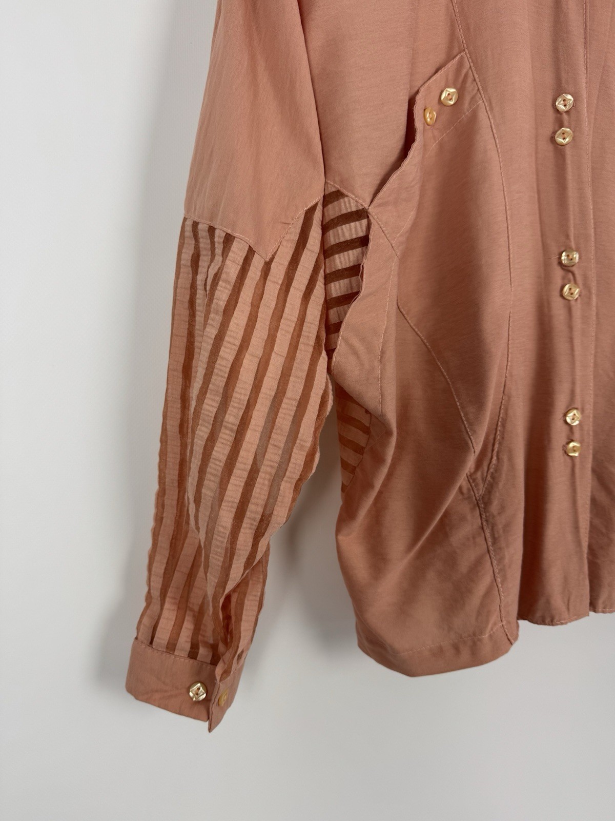 70-80’s Vintage Rare Sandro Paris Chest Pockets Blouse