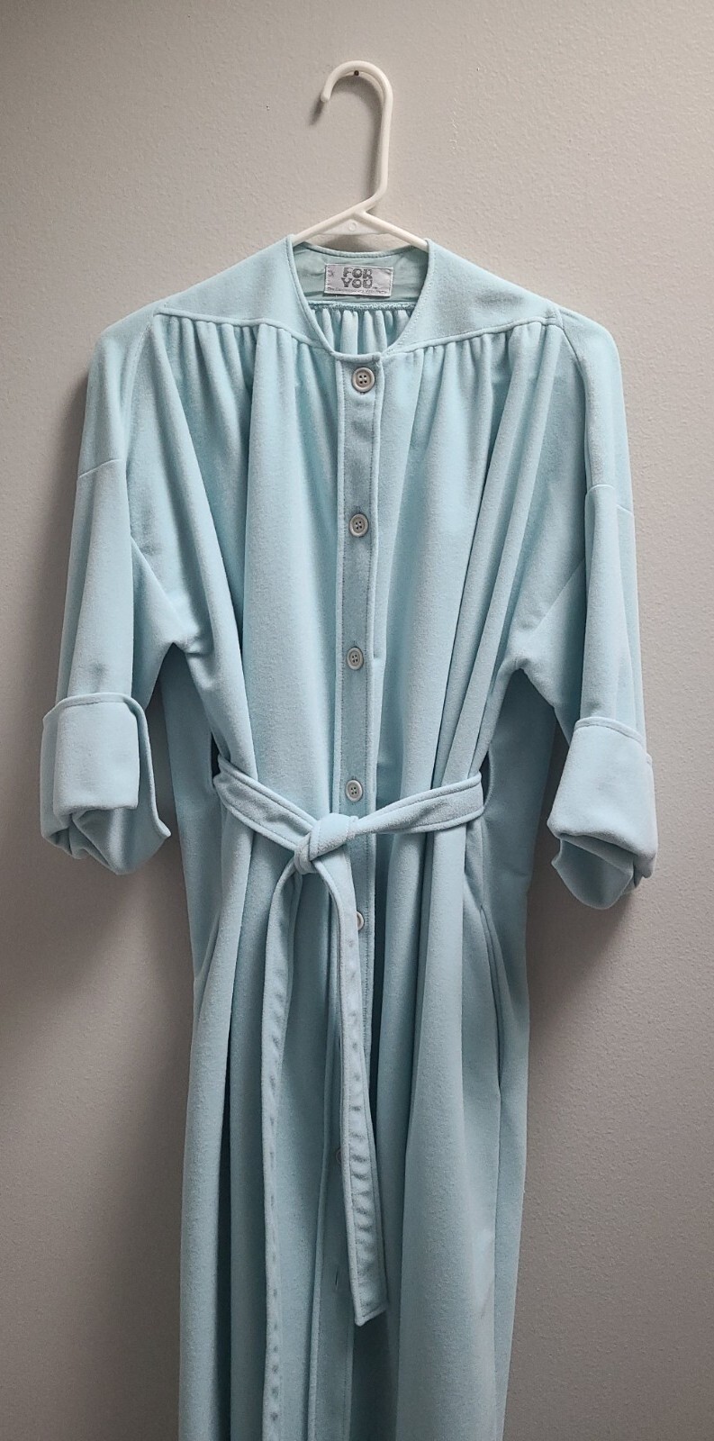 Vintage Robe Dressing Gown Housecoat Blue Tags Vassarette For You S M
