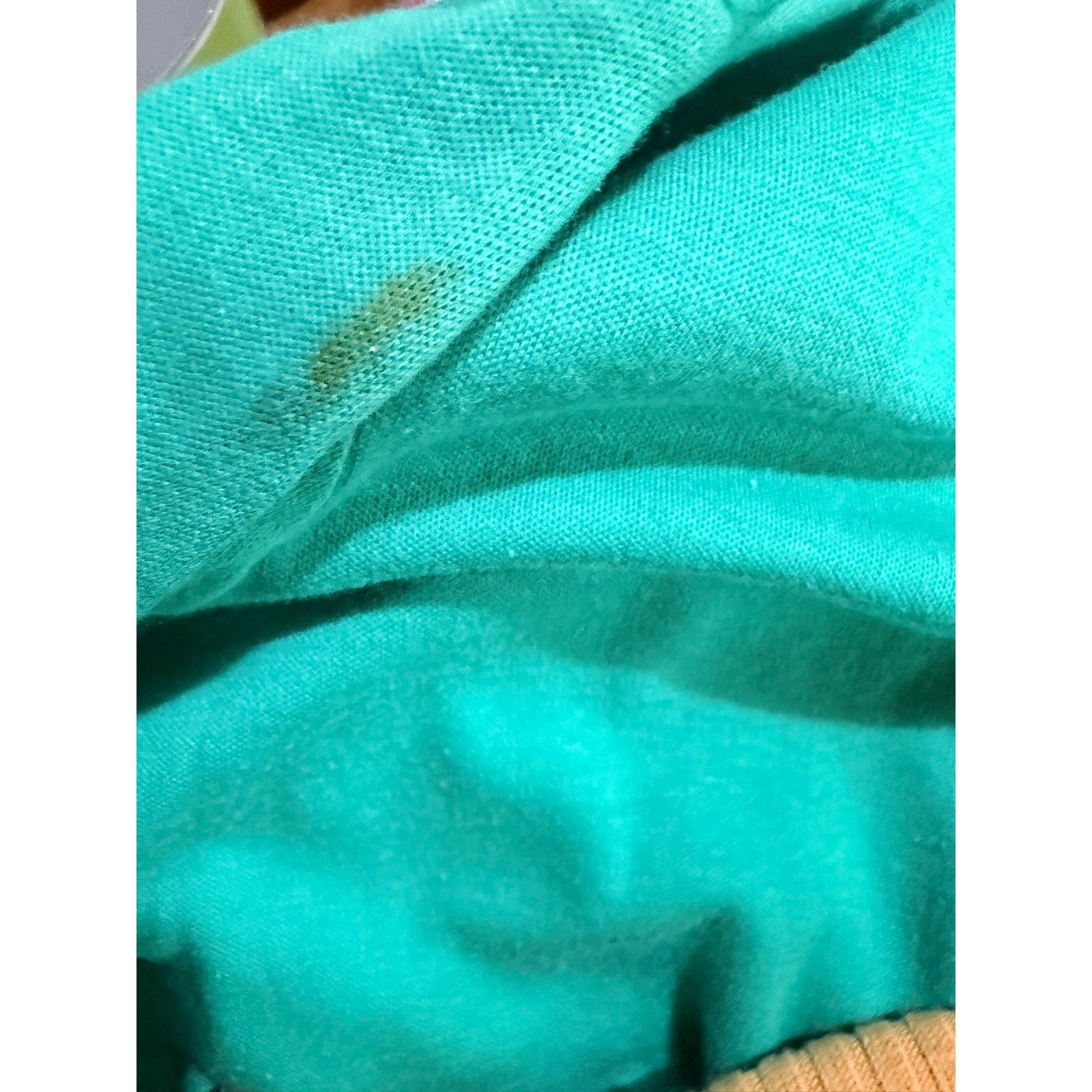 Vintage White Stag Womens Teal Green Long Sleeve Polo Shirt Burgundy Collar Logo
