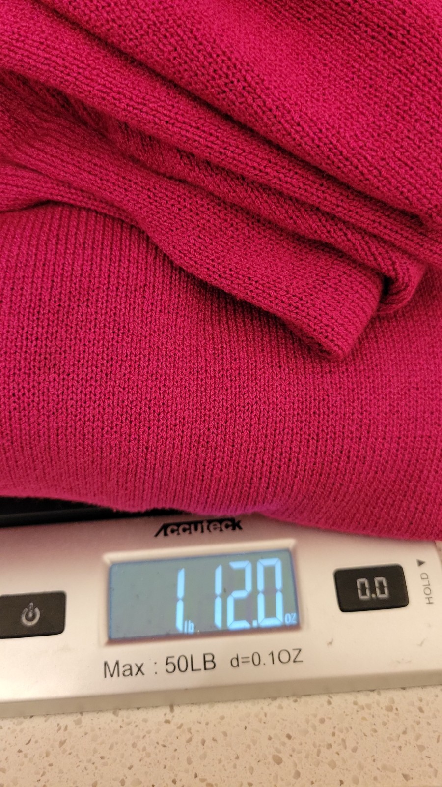 Vtg Knit Skirt Suit Lg 2Pc Laura Alyzia 70’s Fushsia Sweater Shoulder Pad USA
