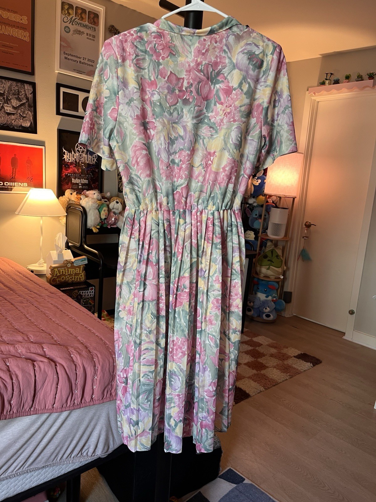 Vintage California Looks Floral Cottagecore 80s 90s Garden Party Midi Dress
