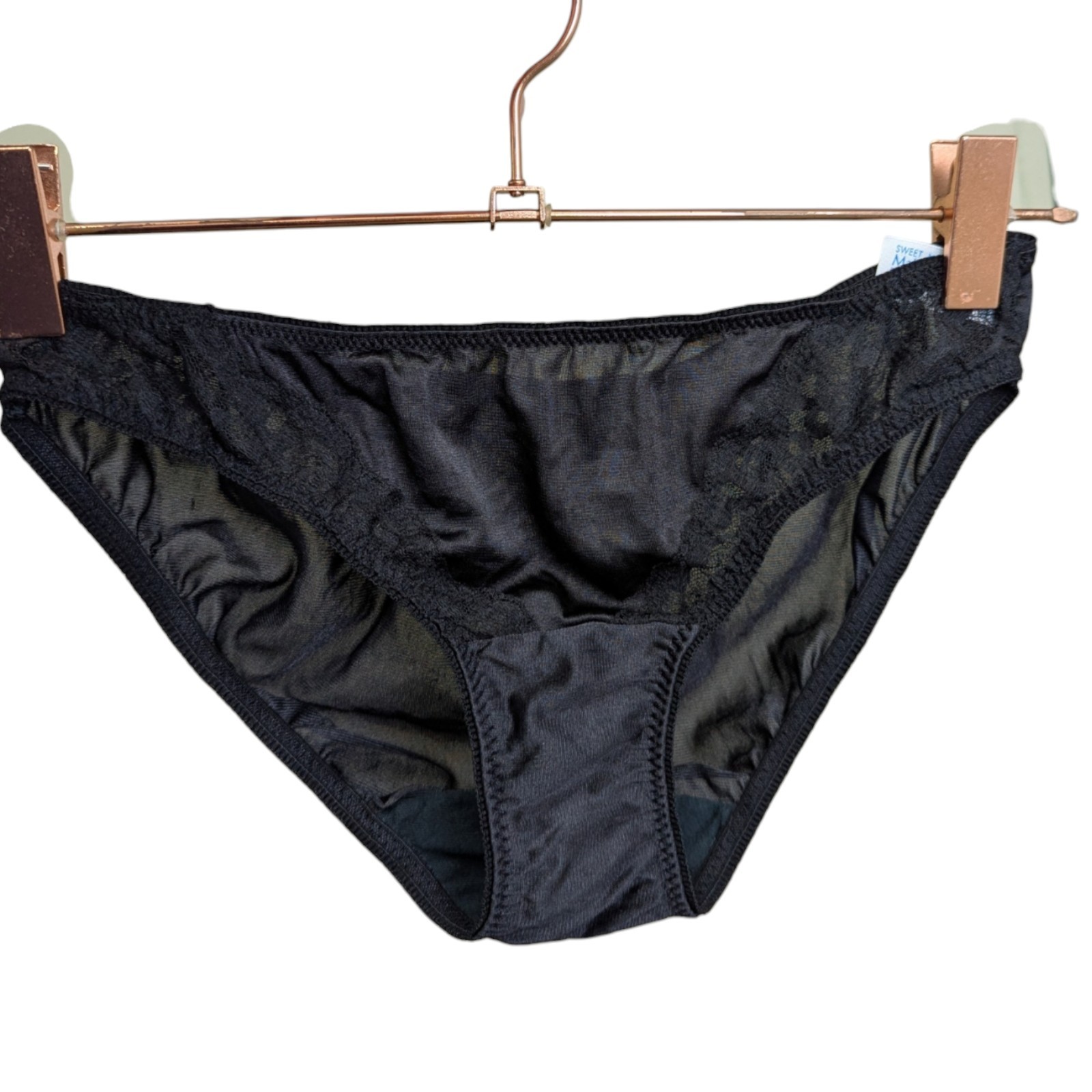 Maidenform Sweet Nothings S String Bikini All Antron III Nylon Satin Lace 26818