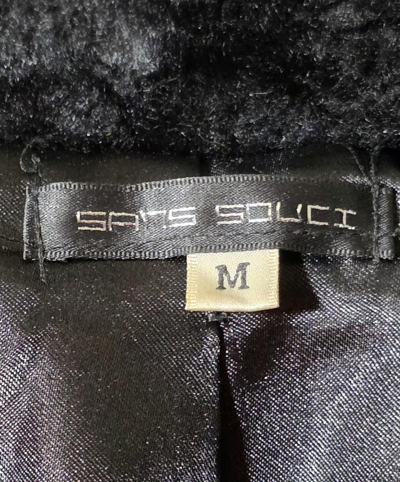 Sans Souci Jacket w/ Faux Fur Collar Flower Mid – Size Medium