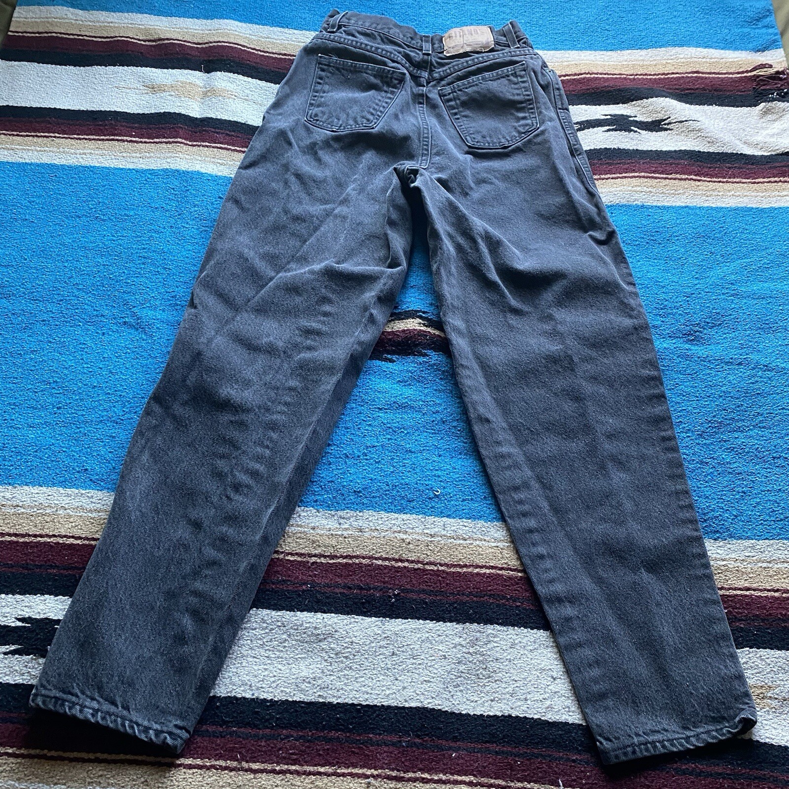 Vintage Gitano Charcoal Denim Jeans. Size 12 Tall. Tapered Leg. 27/31. 80’s
