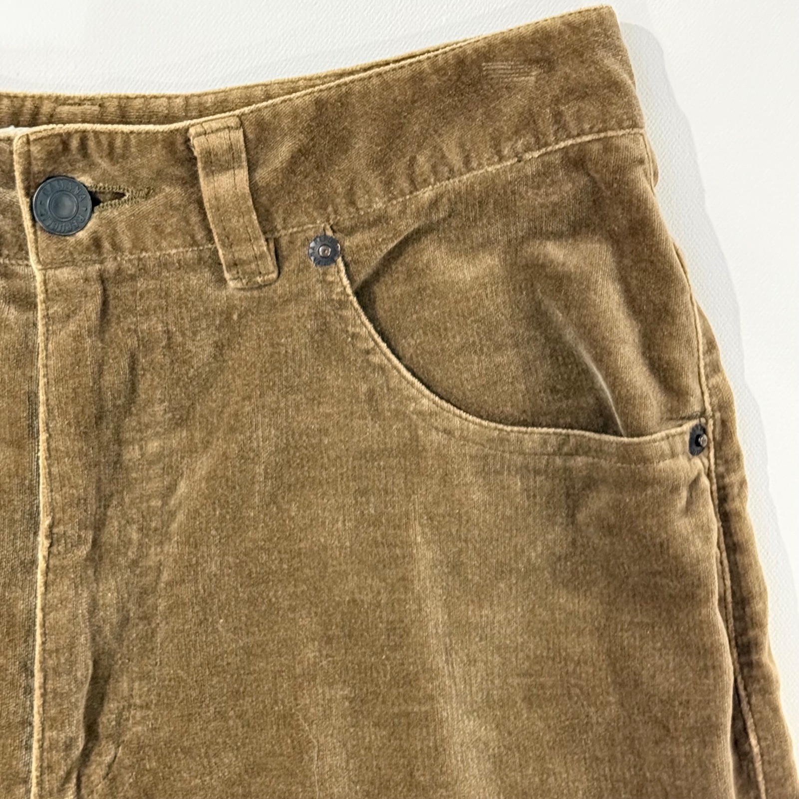 VTG Banana Republic Corduroy Pants Womens 8 Brown High Rise Straight Leg 90s