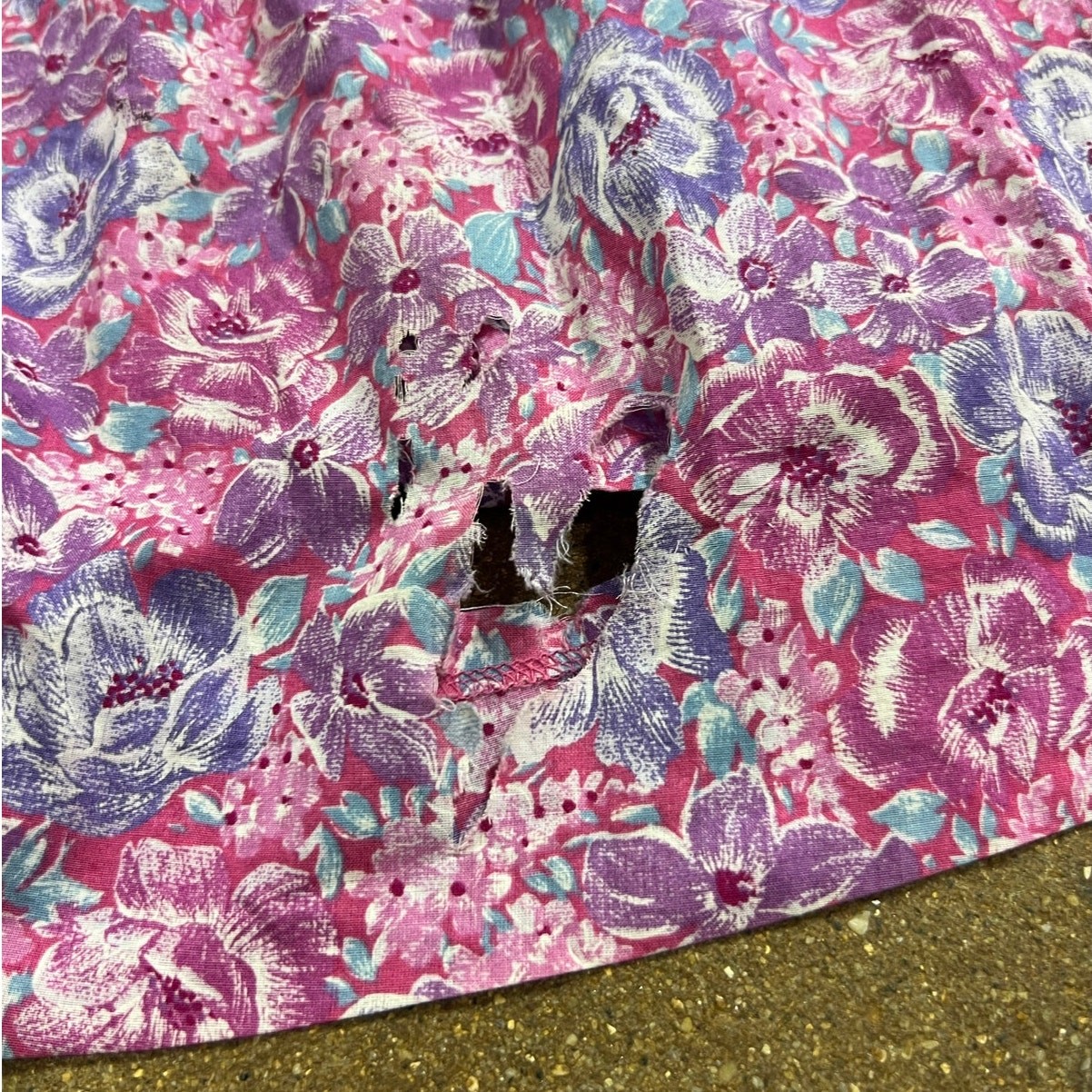 70s Belle France floral cottage dress