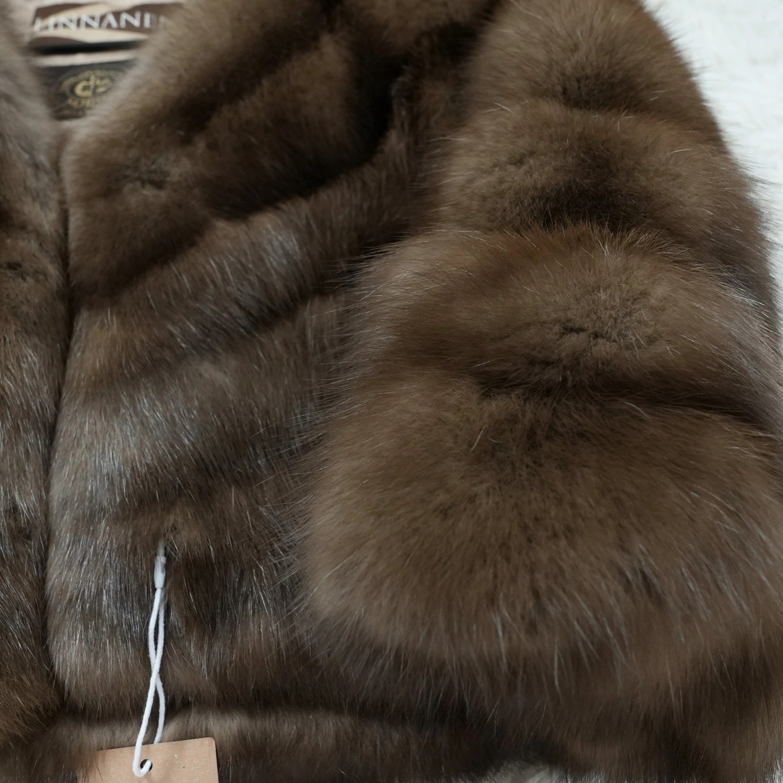 SOBOL Silvery Russian Sable Fur cropd Jacket – Genuine Vintage Fur From Japan