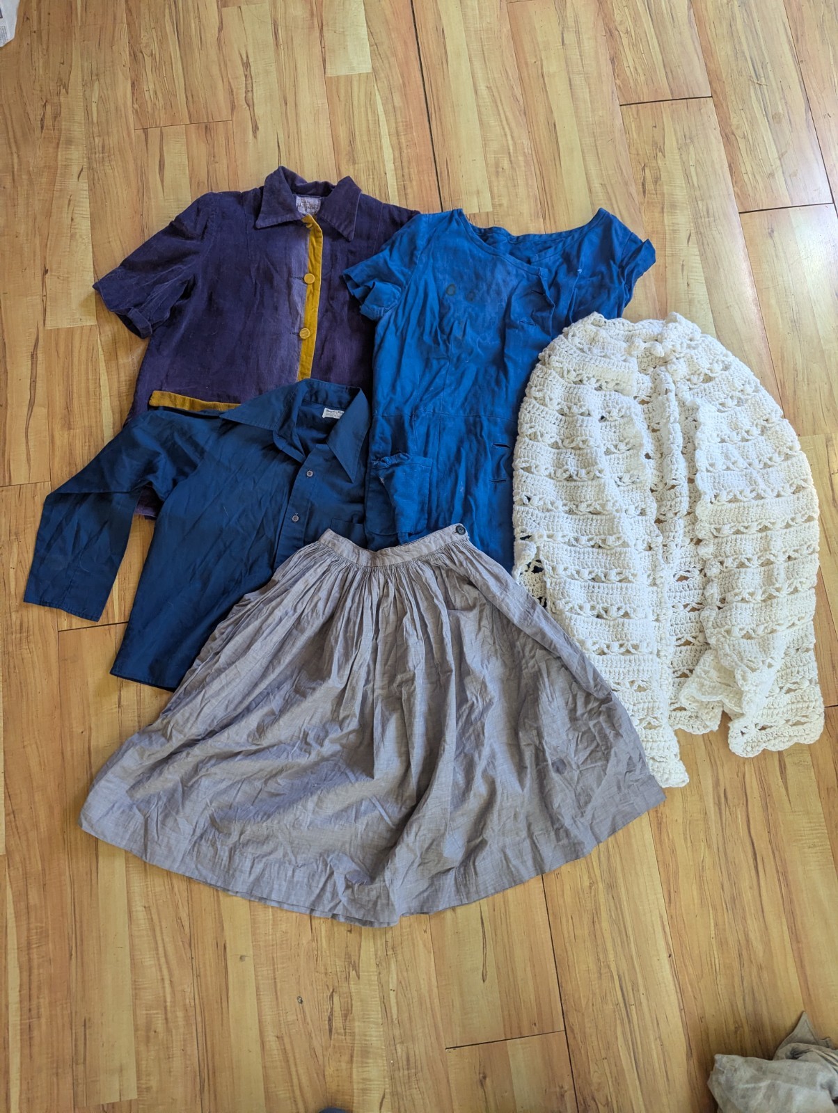 1950s Vintage Clothing Lot Of 5 -AS IS-