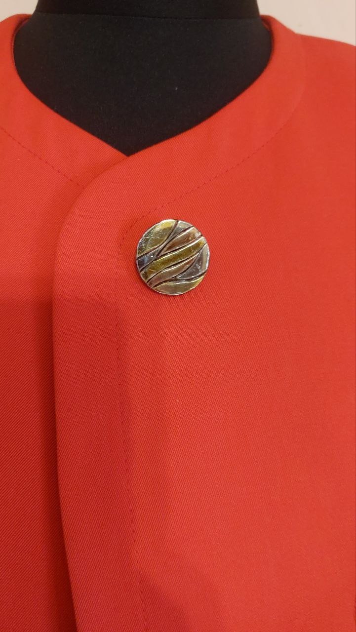 Vintage Trevira Red Blazer Jacket Blazer Germany Size M 10s Modern Retro Casual