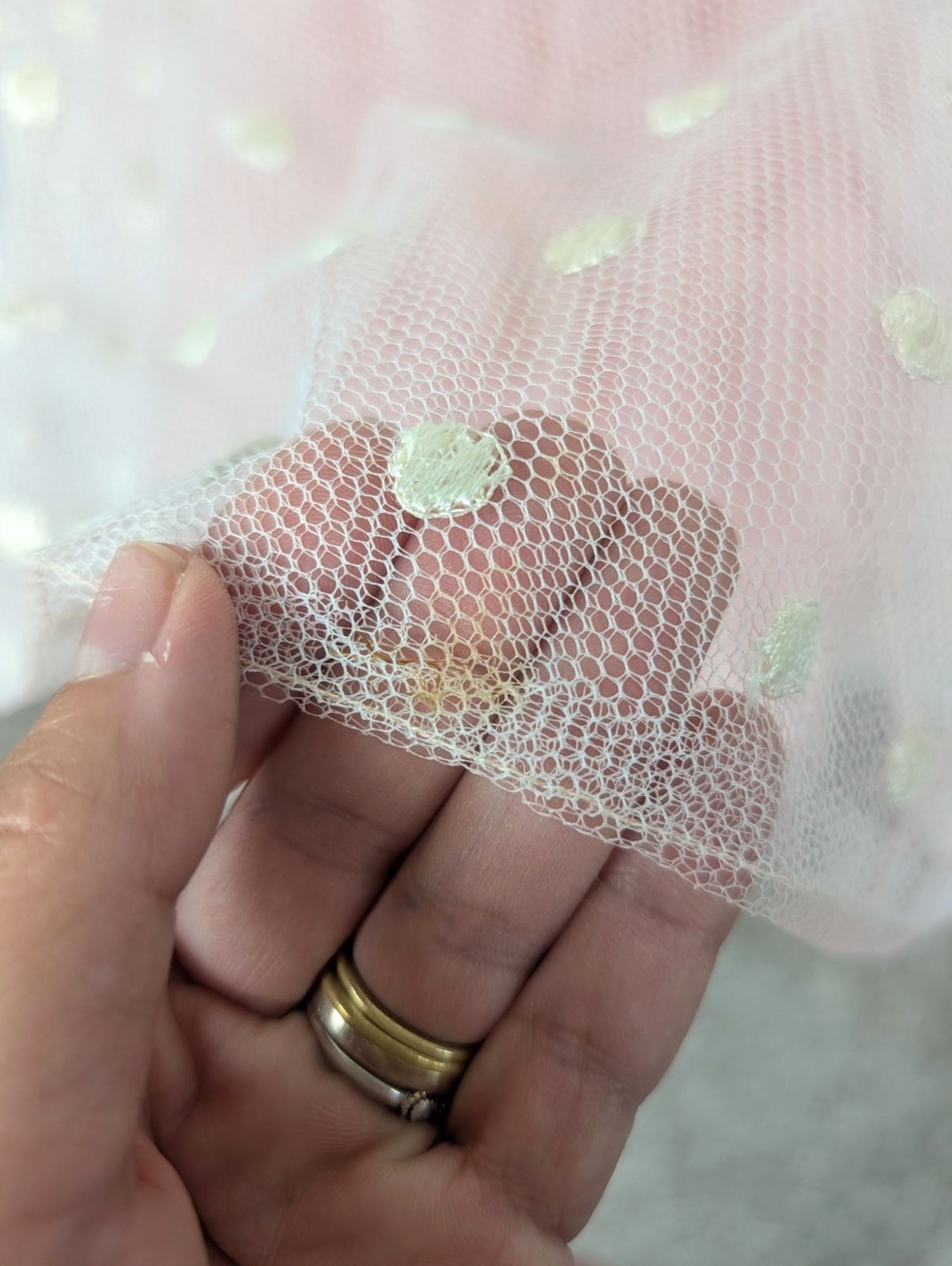 Vintage 50s Prom Dress XX Small 00 Pink Polka Dot