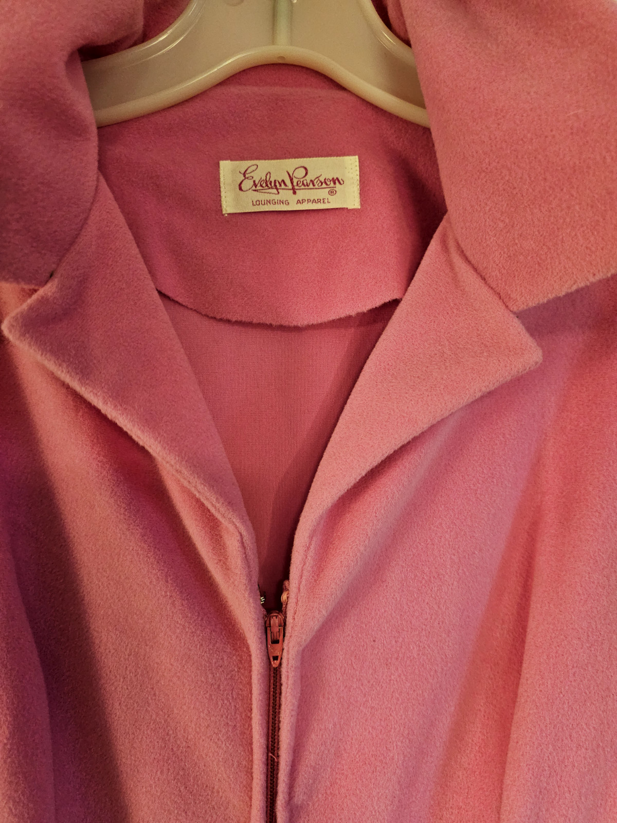 Evelyn Pearson Vintage Lounging Dress 1970s Pink and Floral Maxi Unique