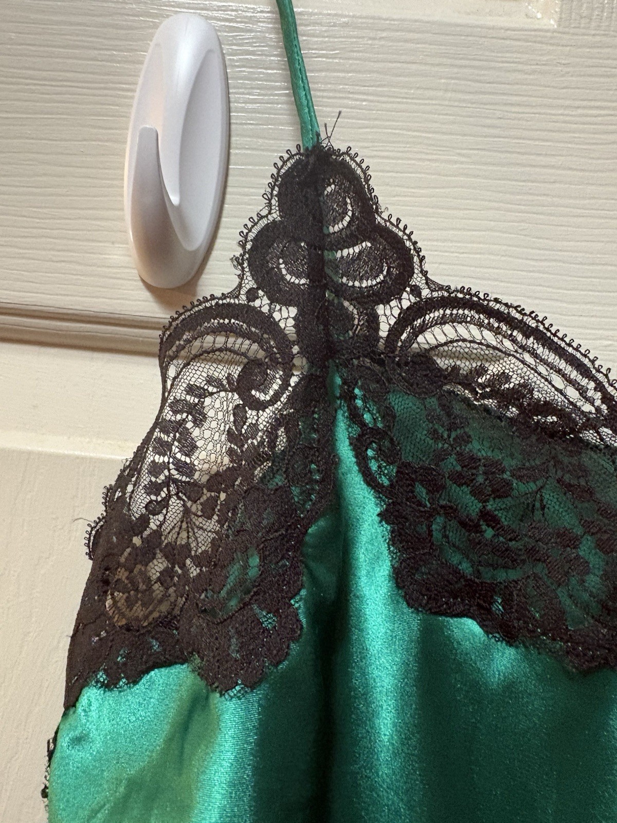 NWT Vintage Fantasies Morgan Taylor Green High Cut Teddy Negligée M 80s 70s USA