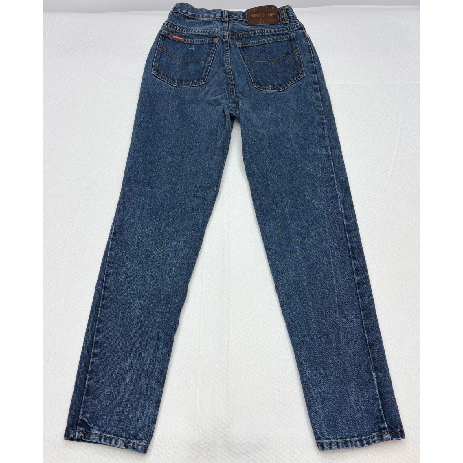 Vintage 90s Jordache Basics High Waisted Straight Leg Mom Jean Dark Wash Sz 9/10