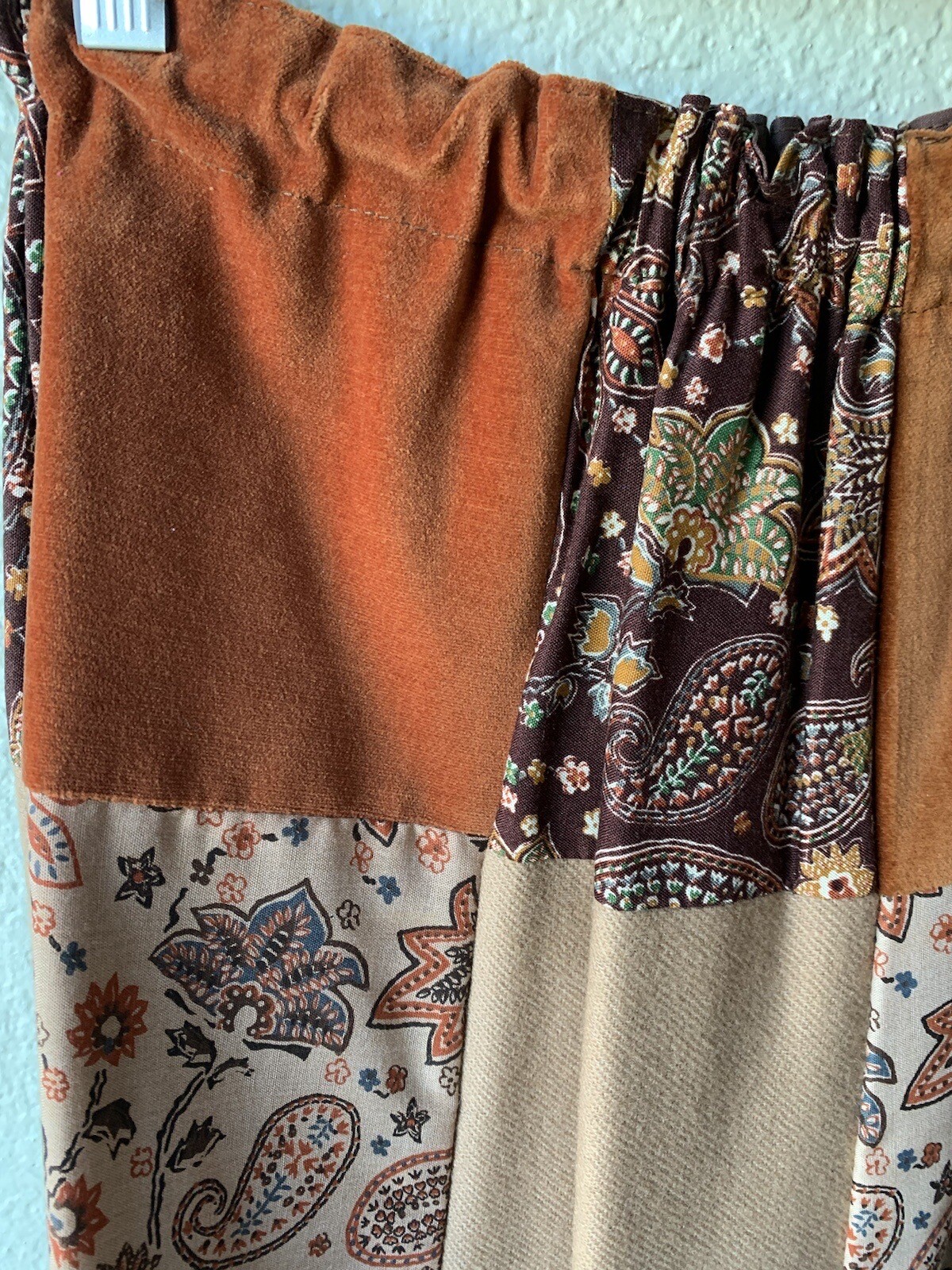 MR.HANK Vintage 1970s Patchwork Boutique Long Boho Hippie Skirt -Matching Set!