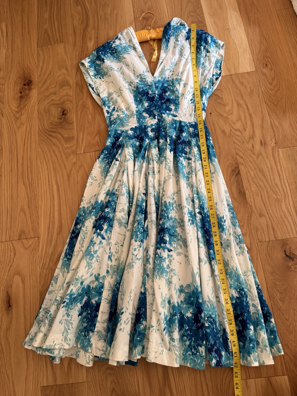 Vintage 50s 60s Cotton Sundress I Love Lucy Dress MCM