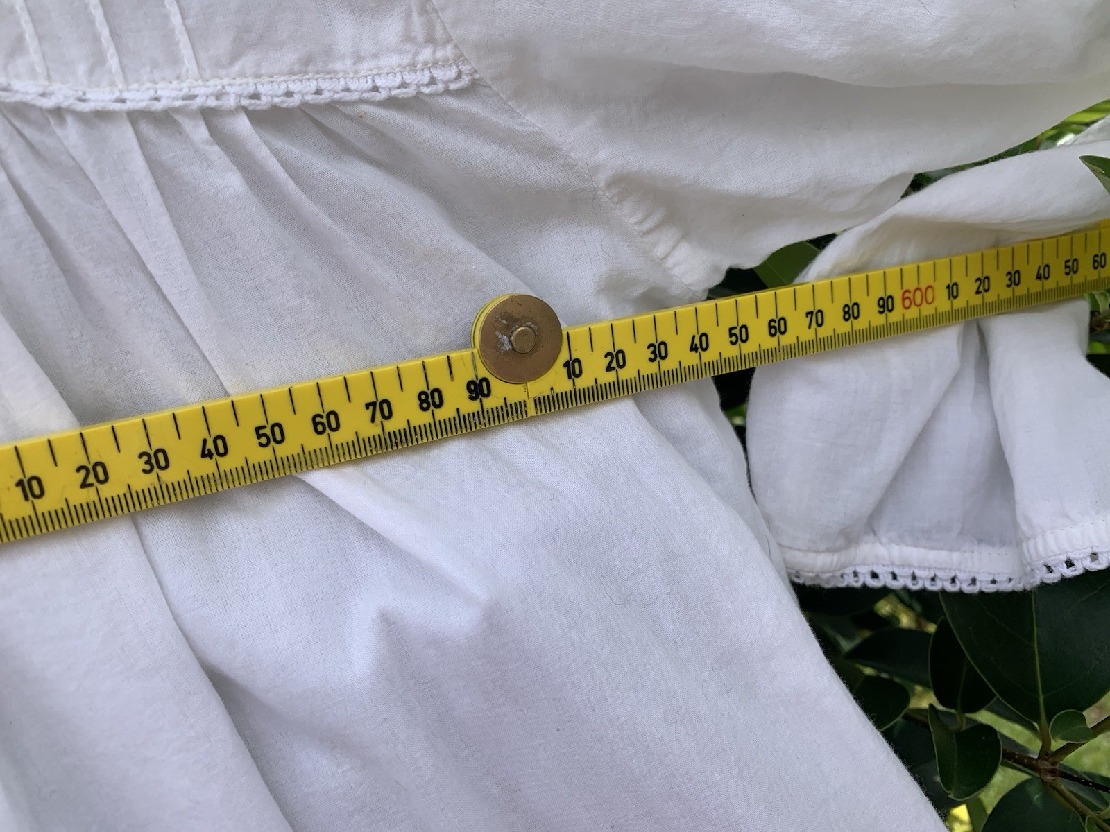 Vintage French Country Nightie Romantic Antique Style Cotton Night Shirt