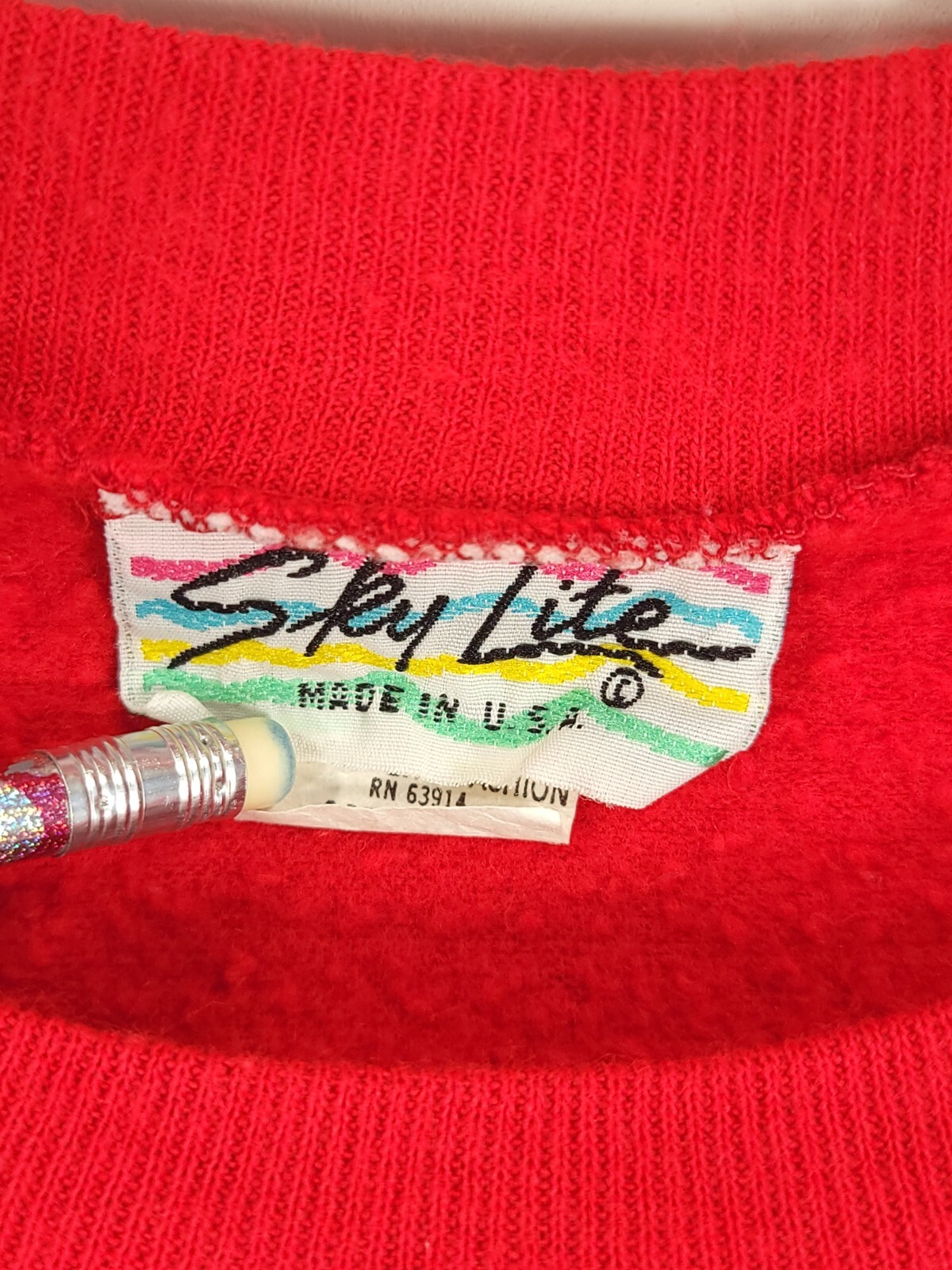 Vtg Ugly Holiday Graphic Sweatshirt Women’s Med Distressed Christmas Sky Lite
