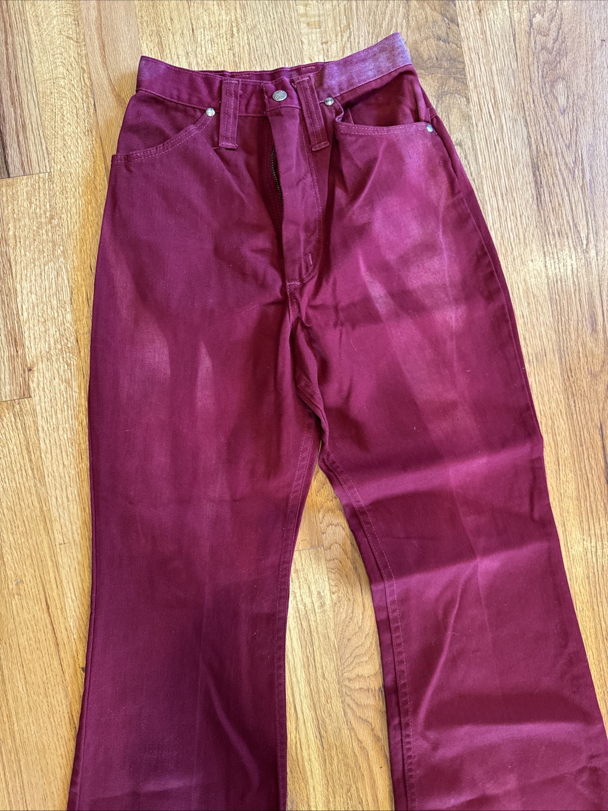 Vintage Maverick blue bell jeans Magenta Size 10 Inseam 29” Bell Bottoms B5