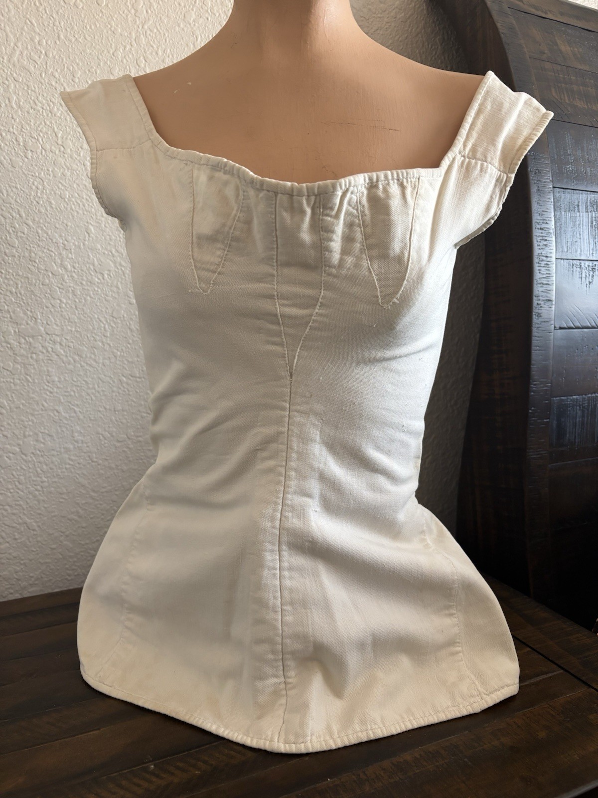 Antique Victorian Corset 1800s Stay Cotton Rare 19th C Western Costume Co