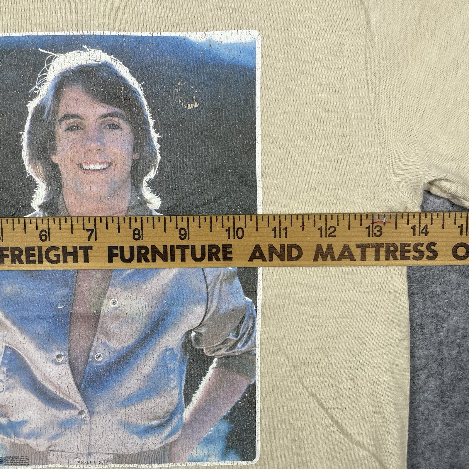 Vintage 1970s Andy Gibb T Shirt Youth Medium Womens XS 14×19 Silver Jacket Rare