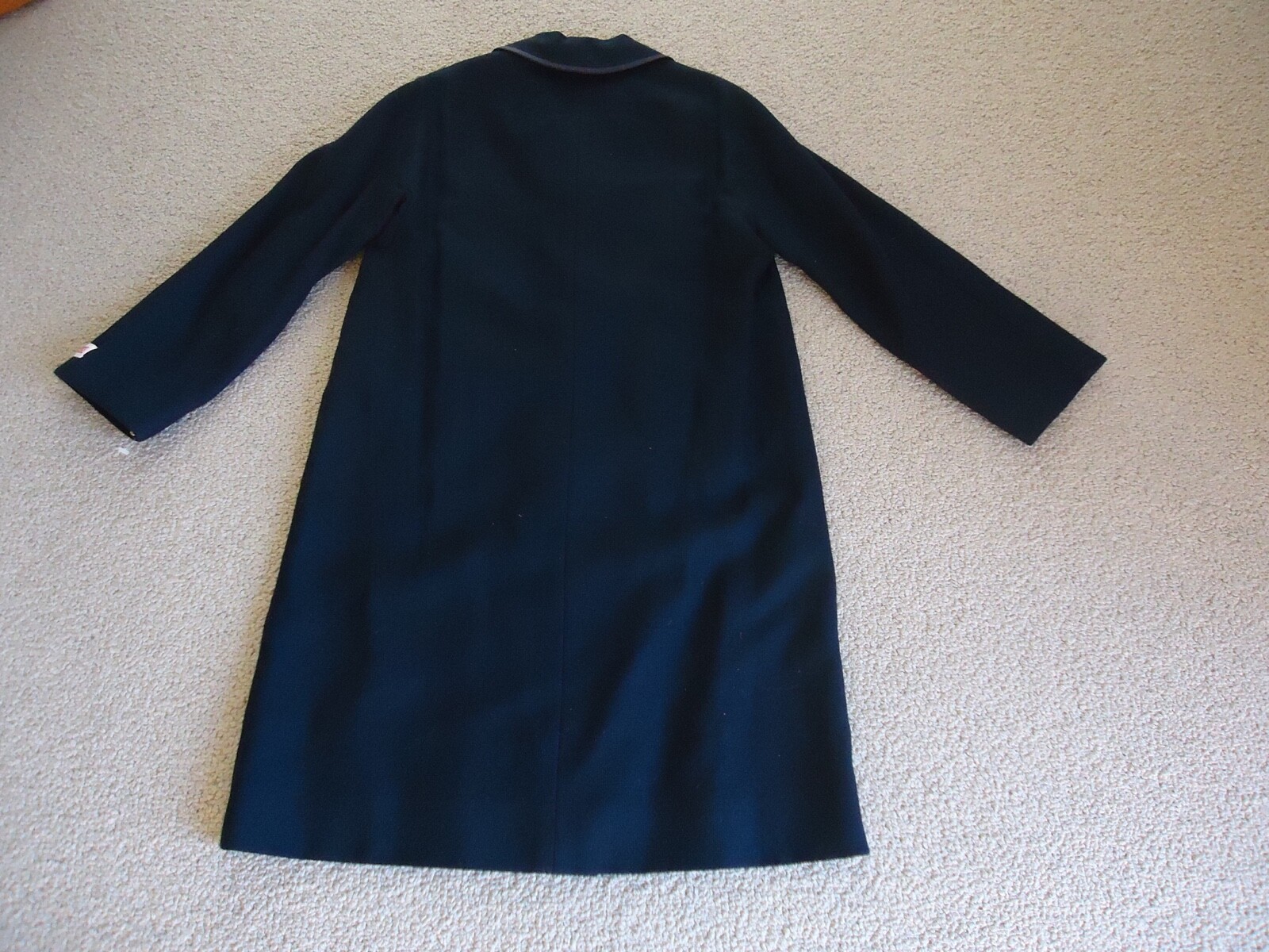 VTG COAT Fashioned by BROMLEIGH New York NEW NOS Navy Wool Lightweight sz16 USA