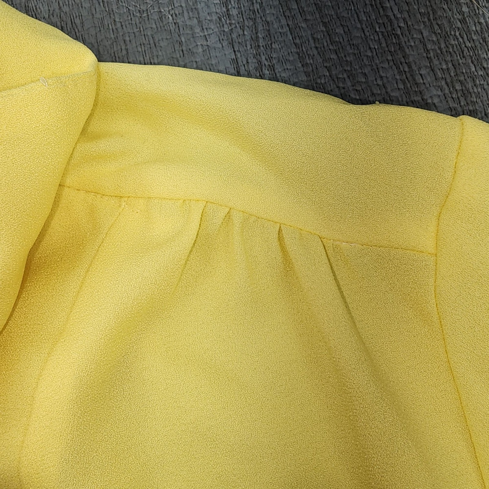 Vintage Lady Arrow Yellow Collared Cuffed Long Sleeve Button Down Blouse 70’s 12