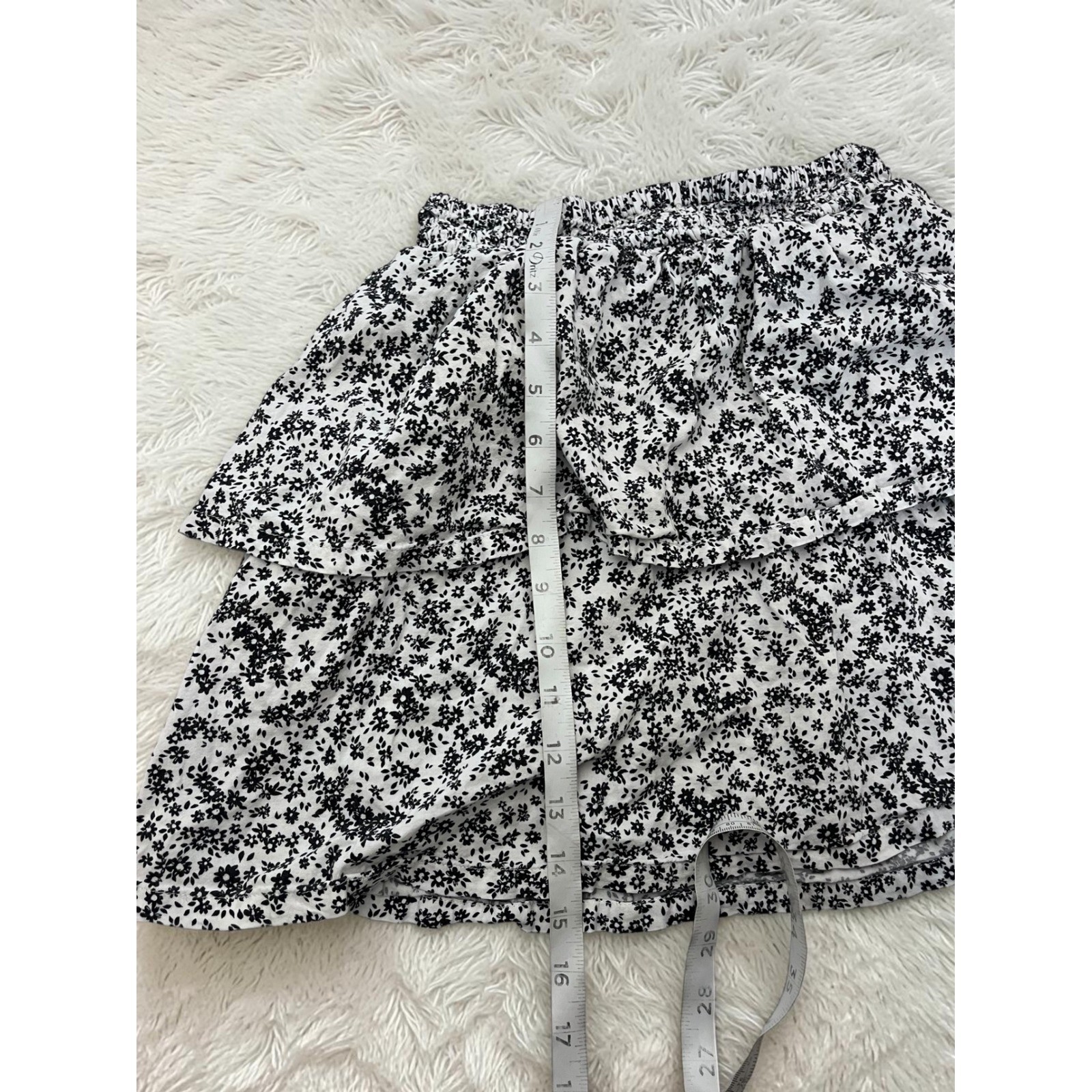 Old Navy Floral Tiered Ruffle Skirt Size L 10-12