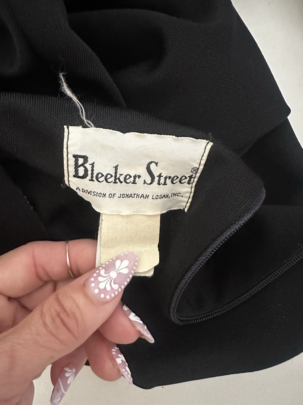 Vintage 60’s MOD Bleeker Street Mid Century Modern Shift Dress Medium Black Euc