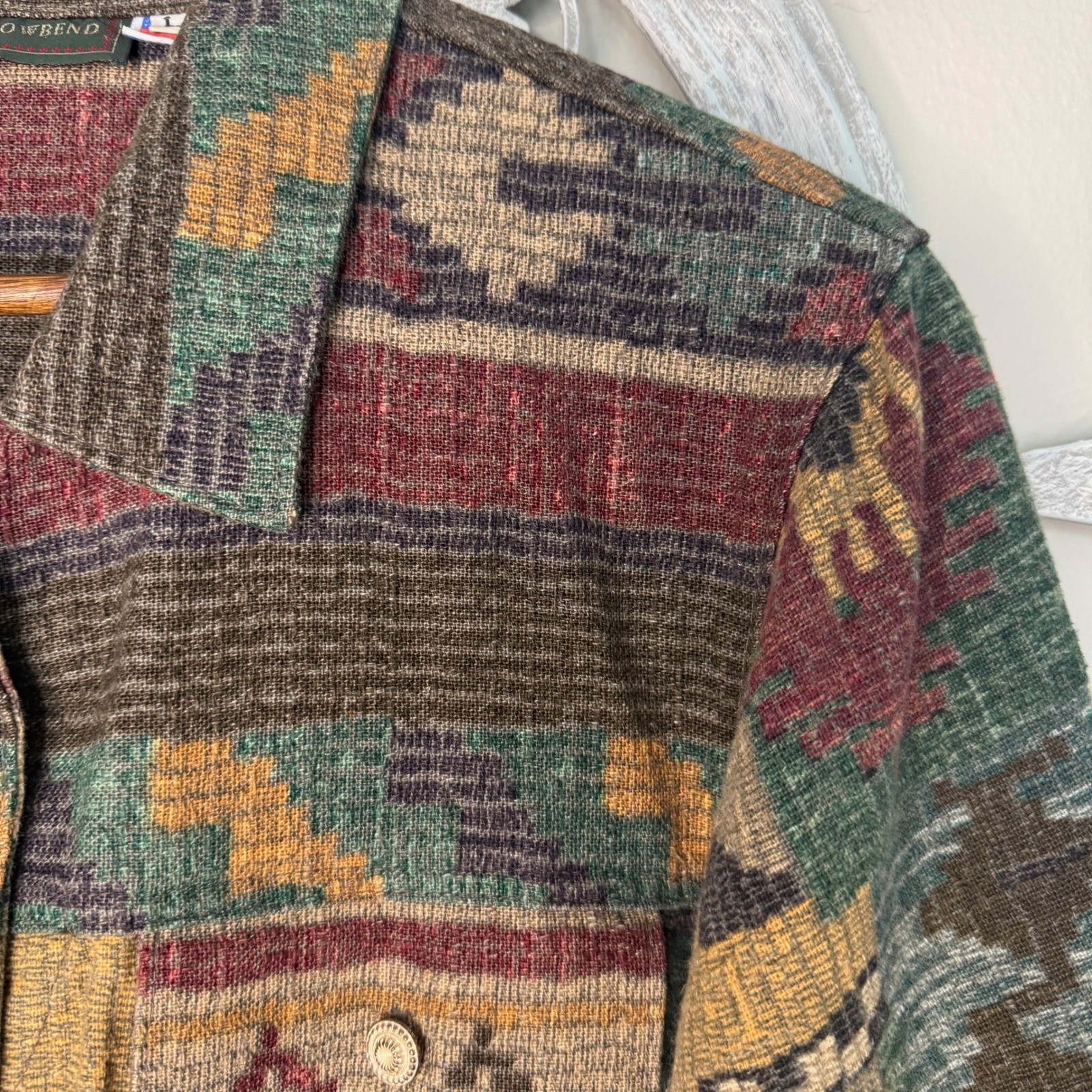Vintage 1990’s Willowbend Southwestern Tapestry Jacket Womens Large Made in USA