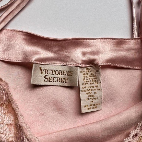 Vintage Victoria’s Secret Gold Label 1991 Pink Lace Top