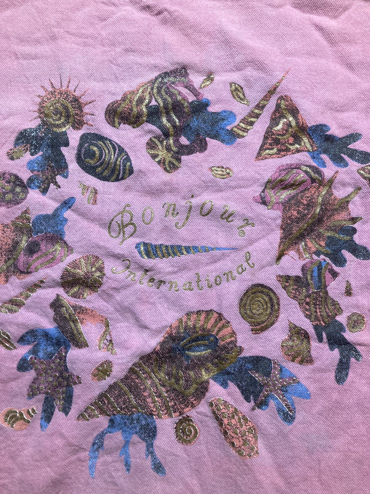 Vintage Bonjour International Pullover Sweater Womens Size S Pink