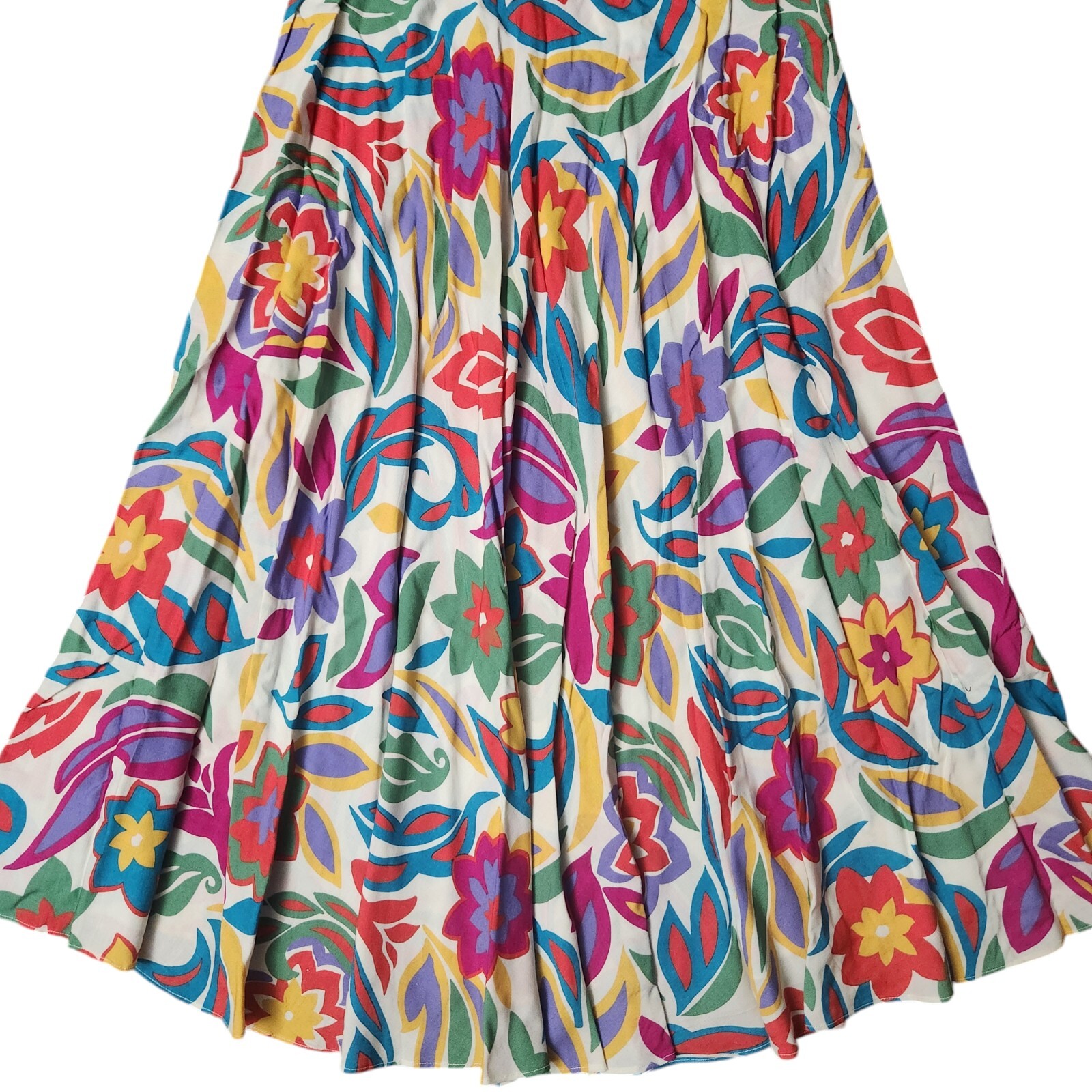 Vintage Counterparts Colorful Floral Flowy Skirt Size 12
