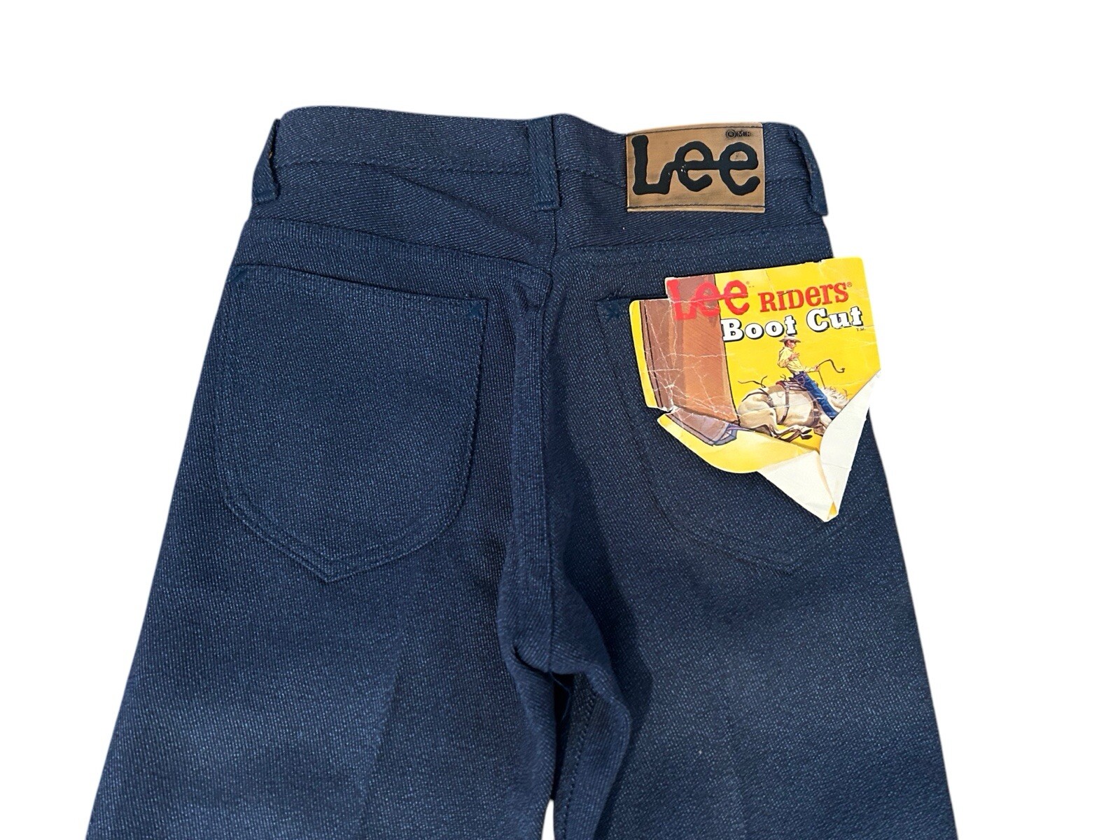 Vintage RARE LEE Riders Boot Cut Denim Blue Jeans Deadstock Women 27” NOS Unisex