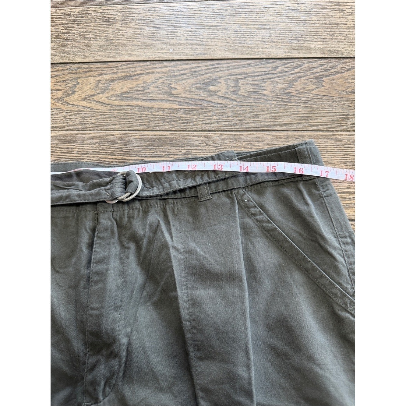 VTG White Stag Women’s Olive Green Wide Leg Pants Size 16 Petite 1990’s
